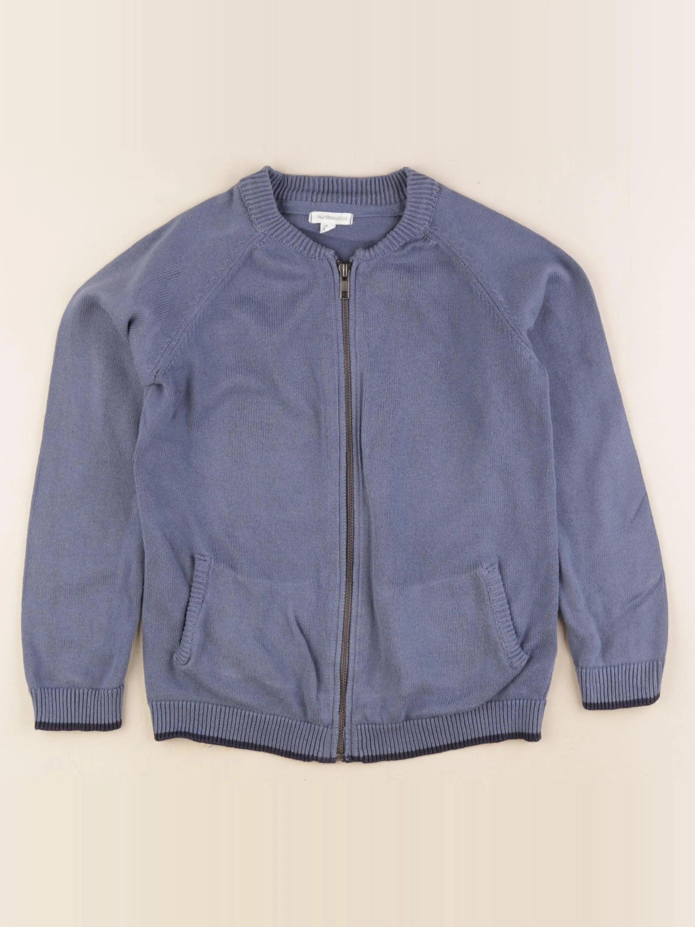 Vertbaudet - gilet bleu - 8 ans