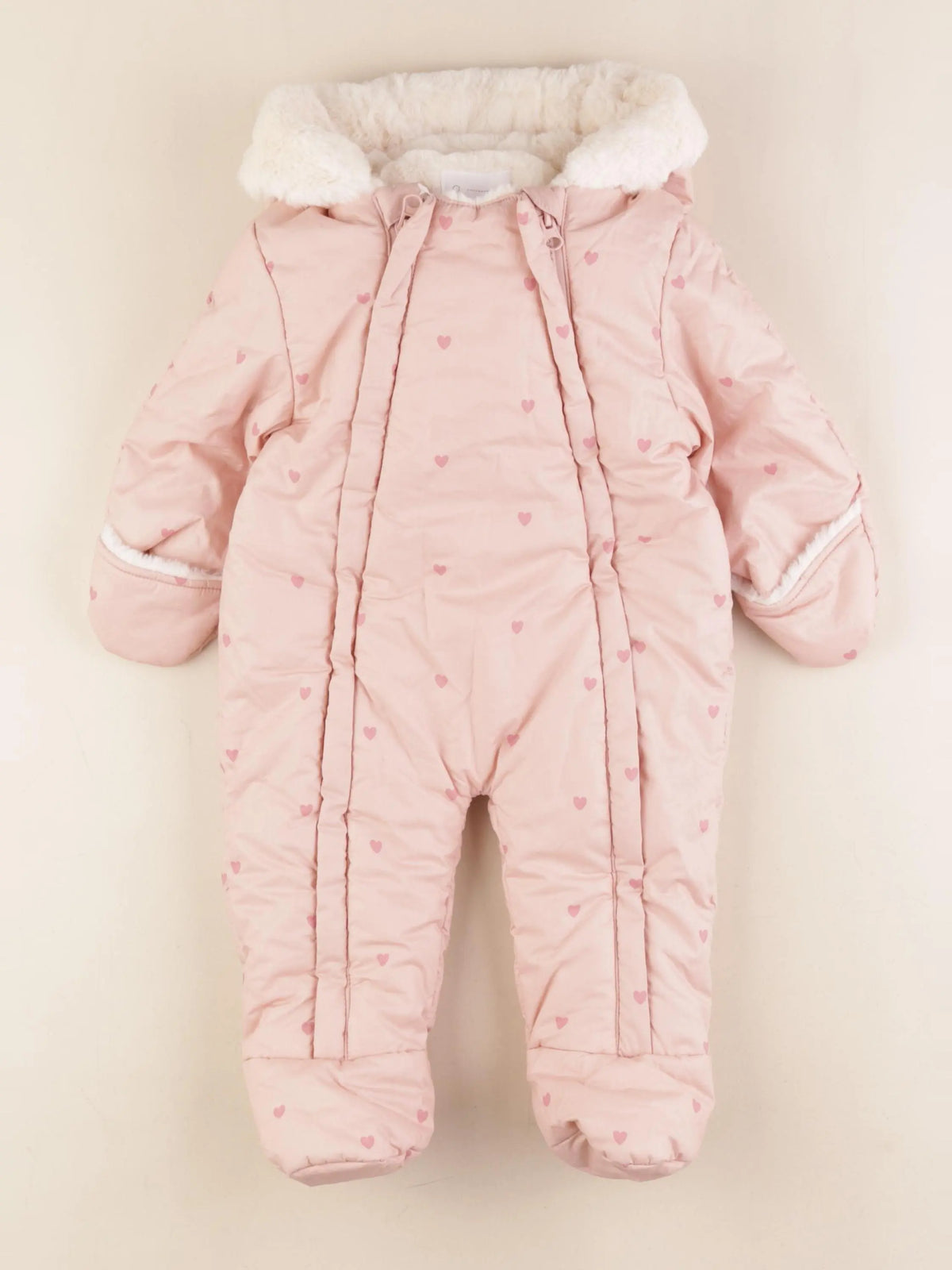 Vertbaudet - combi-pilote rose - 9 mois