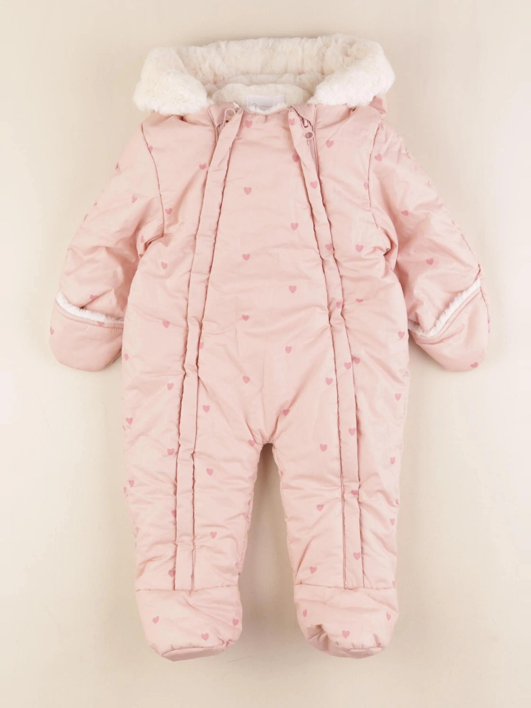 Vertbaudet - combi-pilote rose - 9 mois