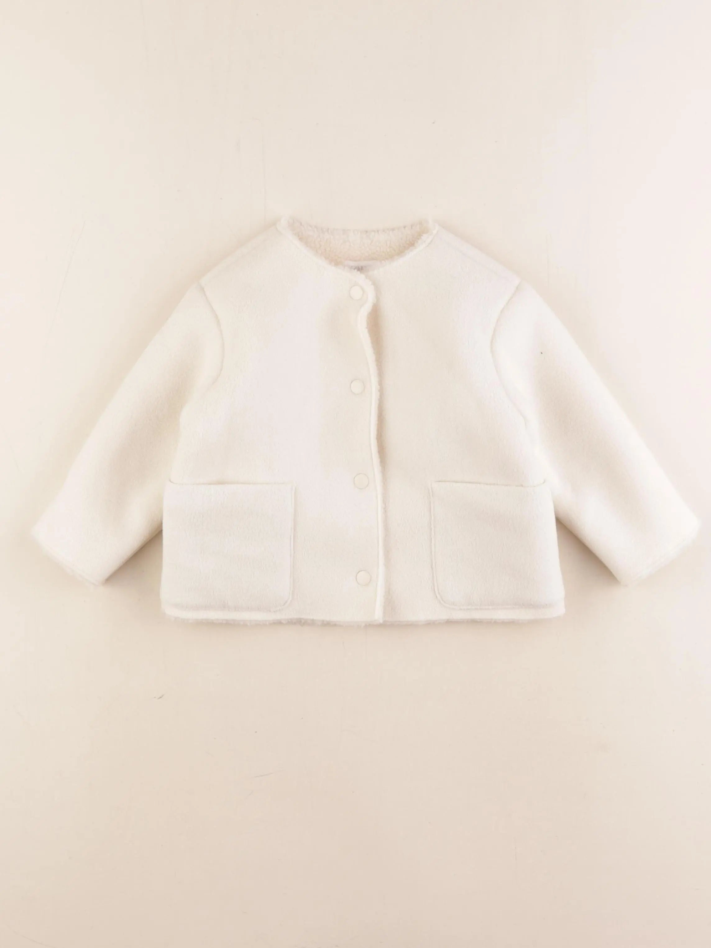 Zara - veste beige - 6/9 mois