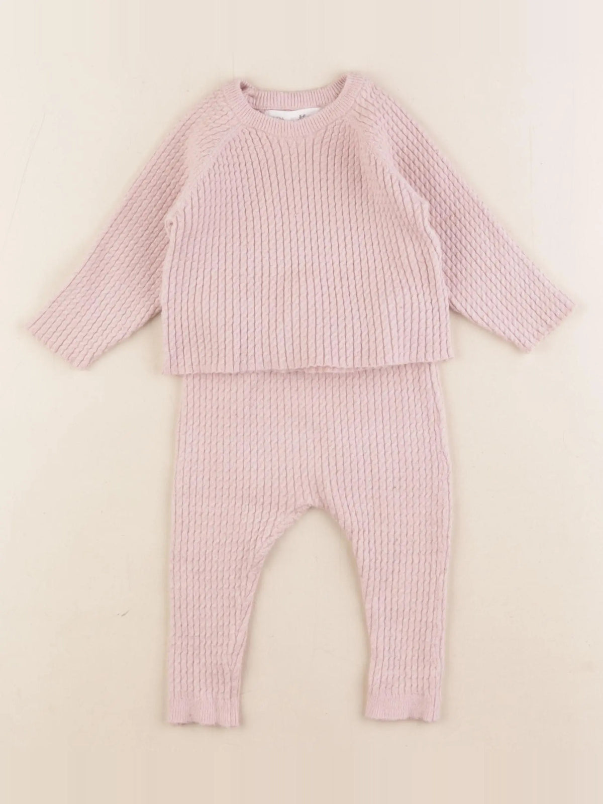 Zara - ensemble rose - 3/6 mois