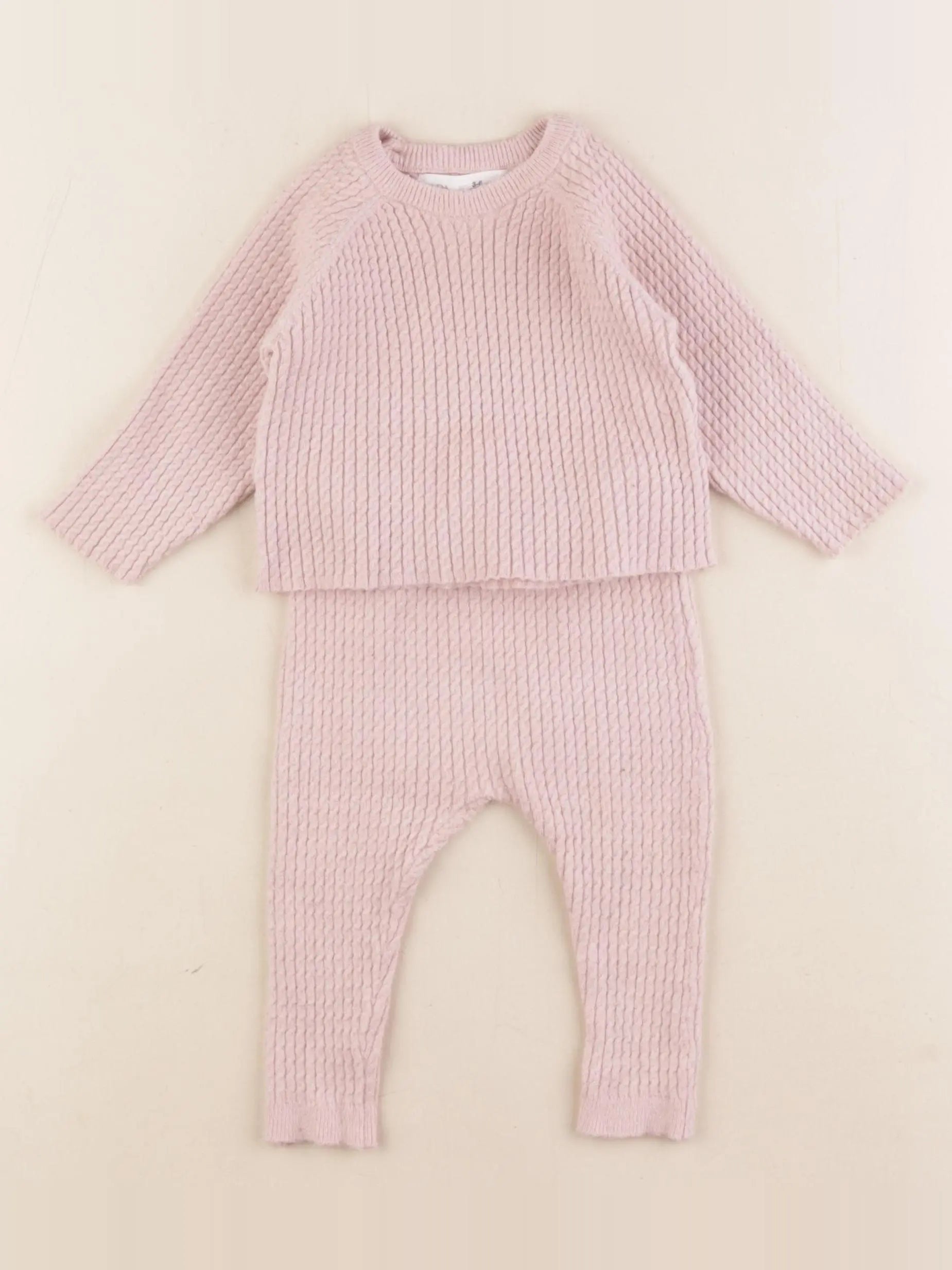 Zara - ensemble rose - 3/6 mois