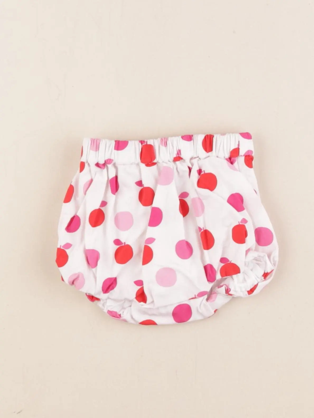 Jacadi - bloomer blanc, rose - 3 mois