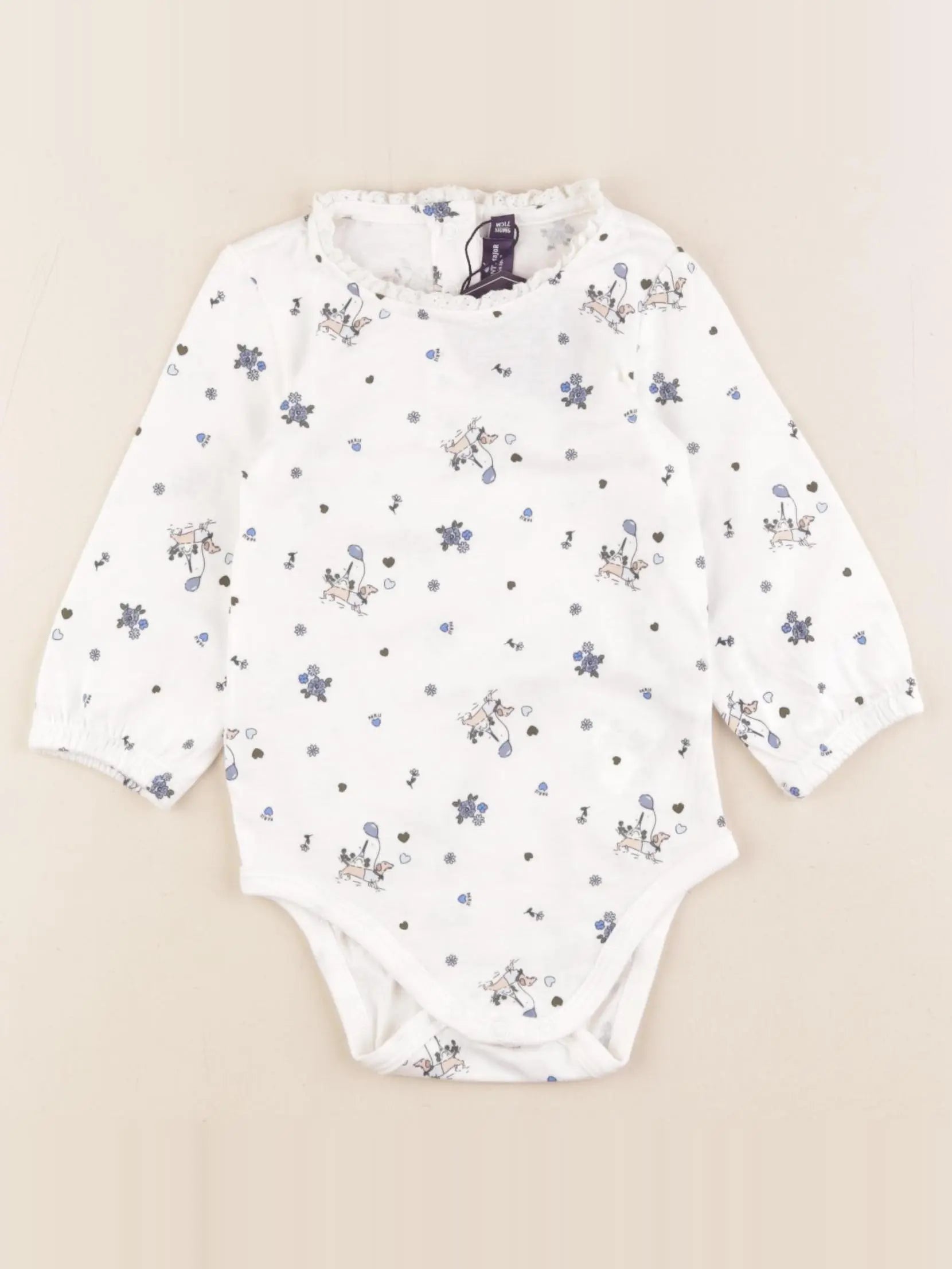 Sergent Major - body blanc - 9 mois