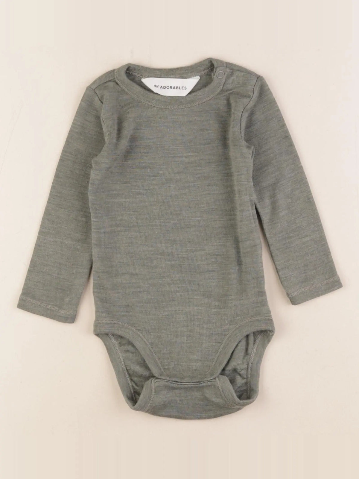 H&M - body vert - 4/6 mois