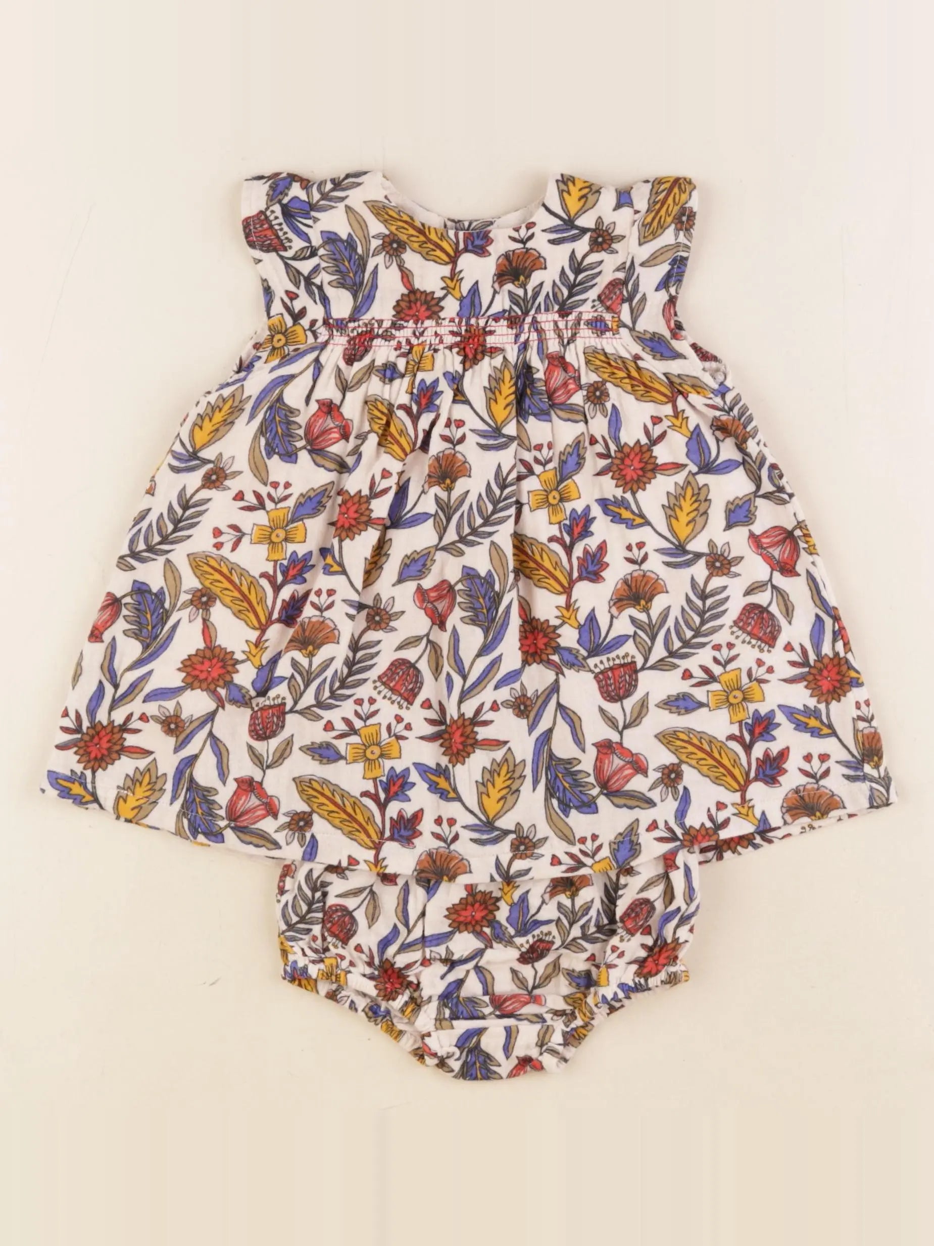 Boutchou - robe multicolore - 3 mois