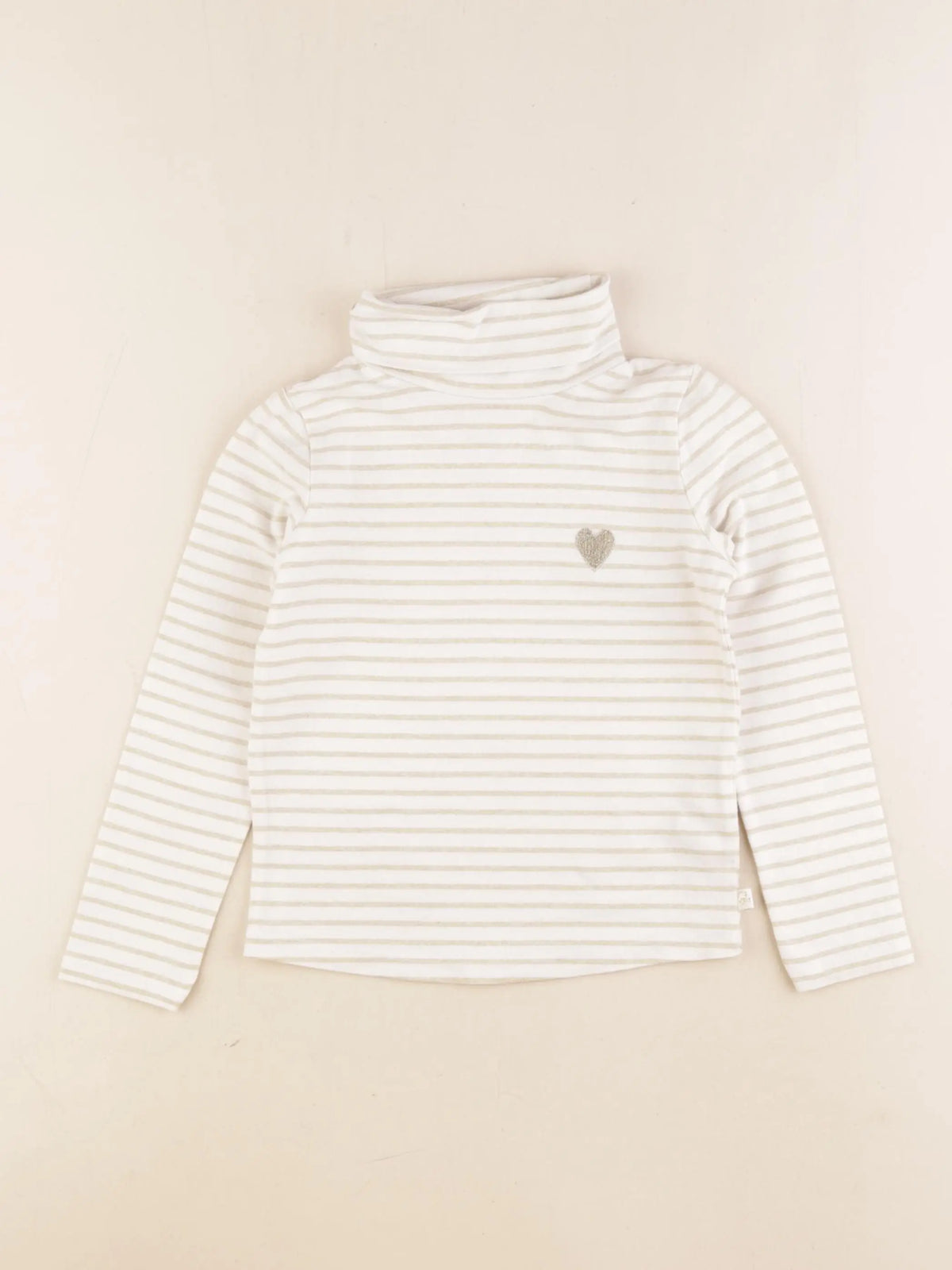Okaidi - sous-pull blanc, or - 3 ans