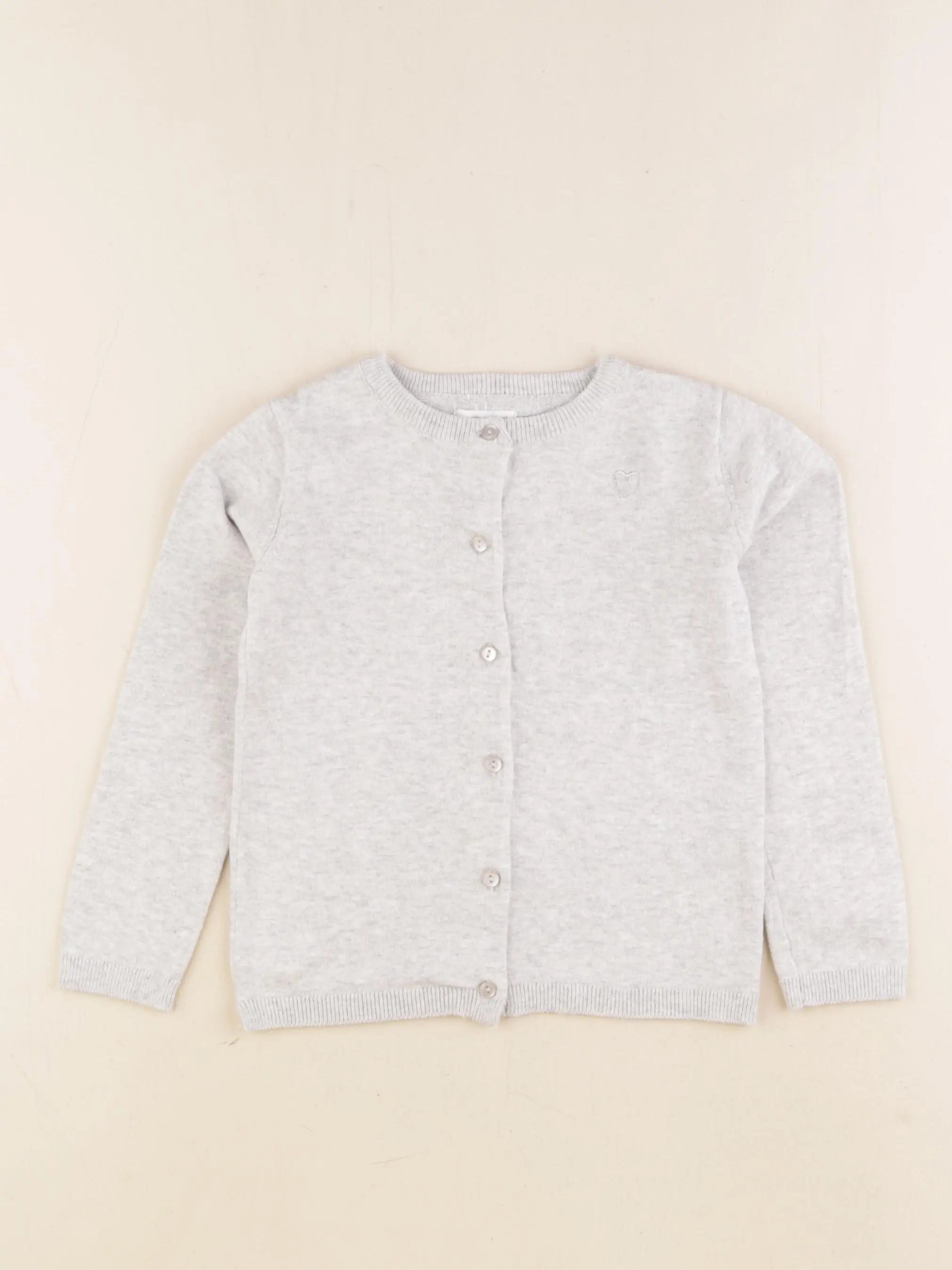 Vertbaudet - gilet gris - 4 ans