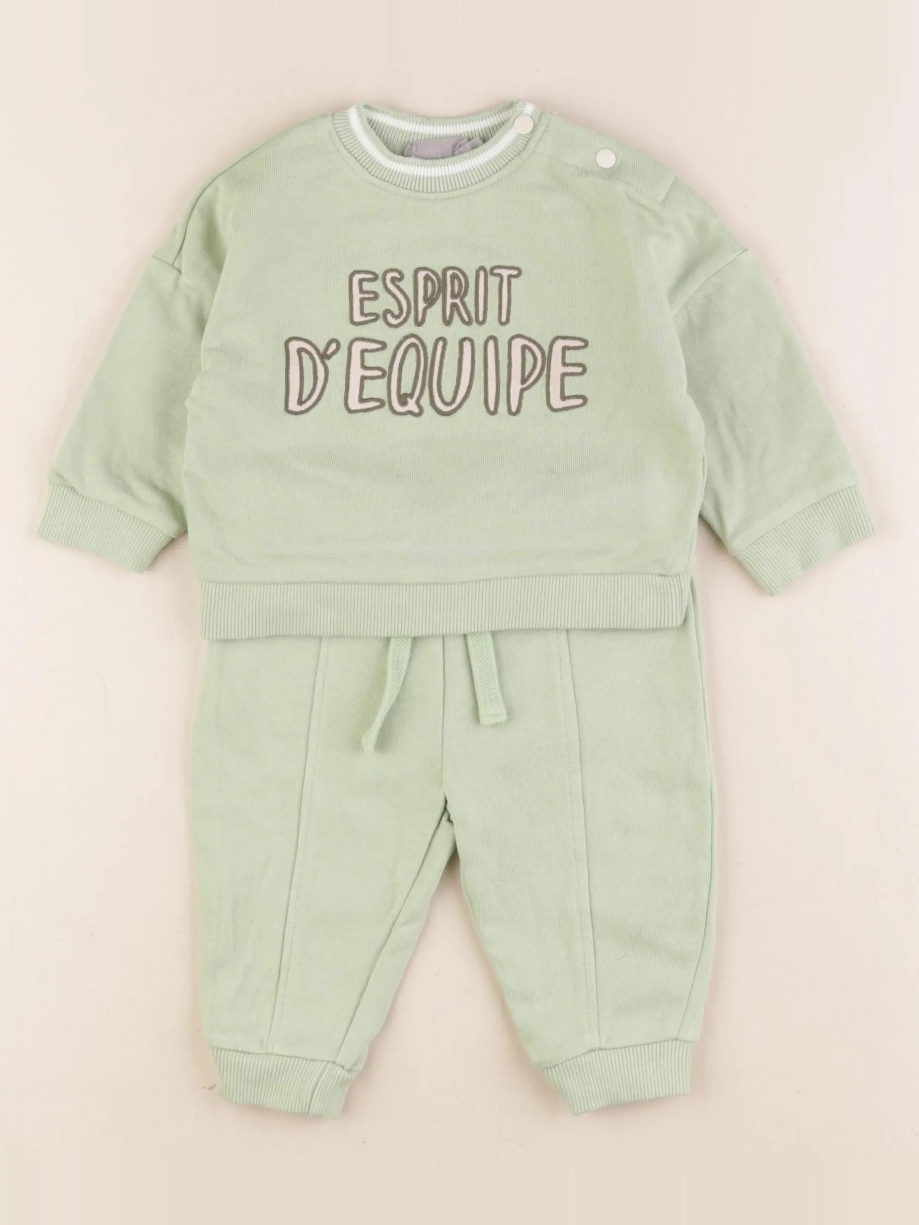 Boutchou - ensemble vert - 6 mois