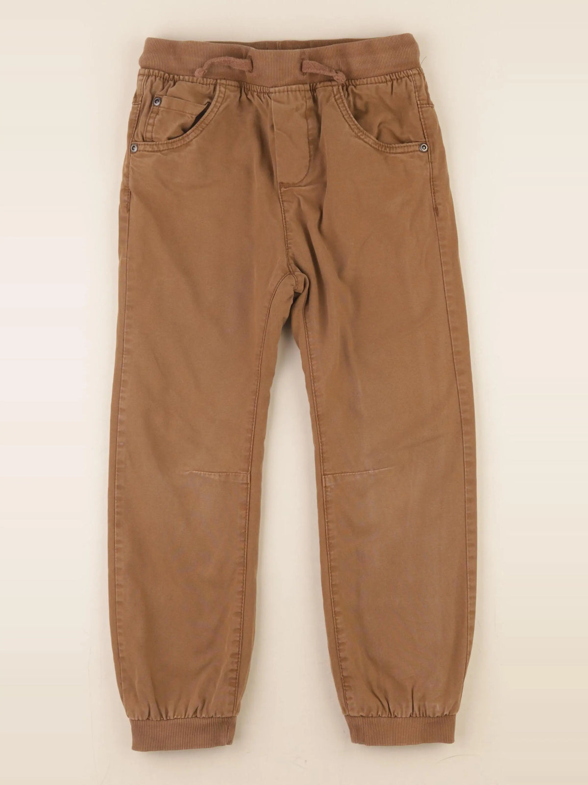 Vertbaudet - pantalon doublé marron - 8 ans