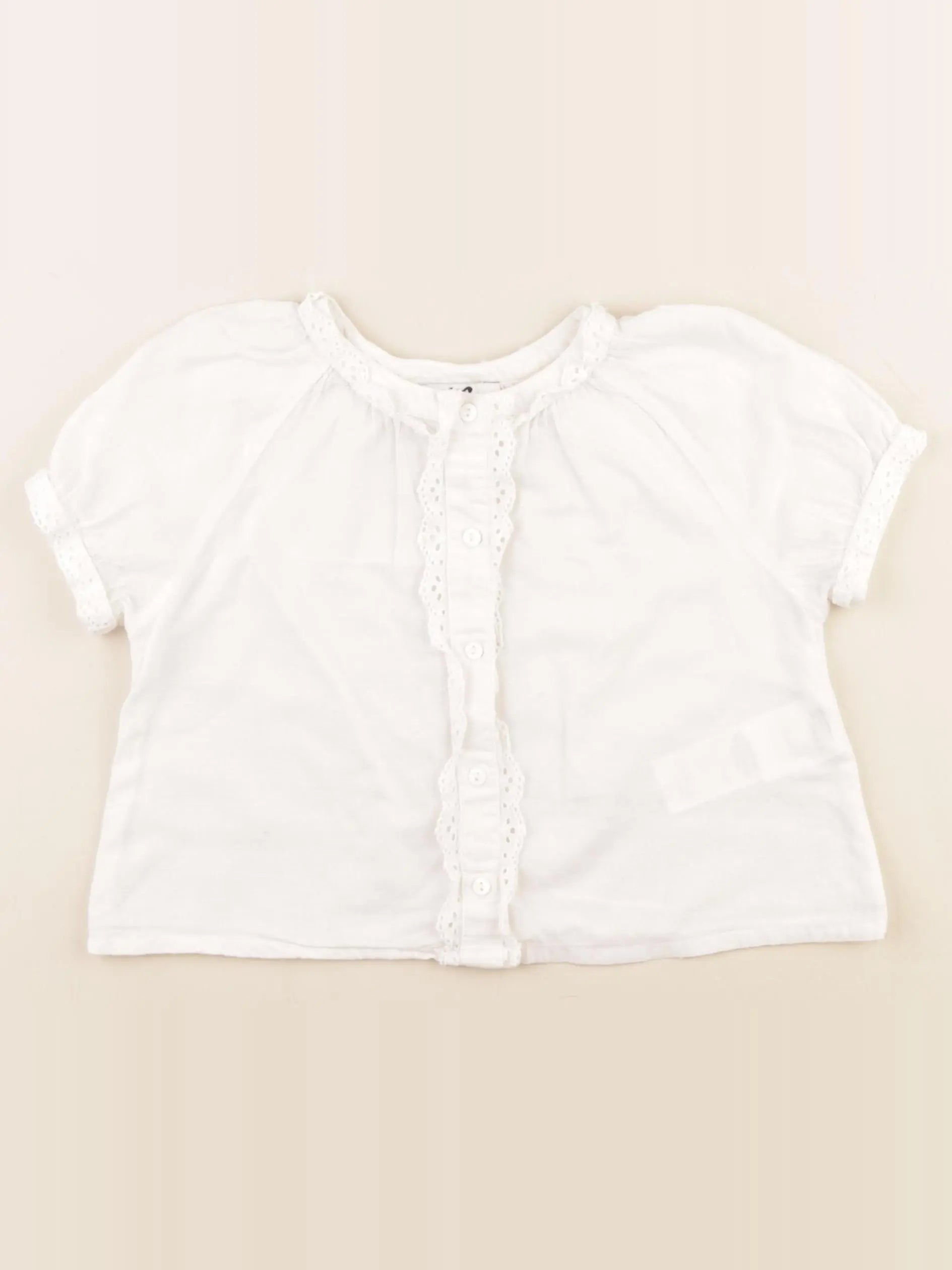 Cyrillus - blouse blanc - 3 ans