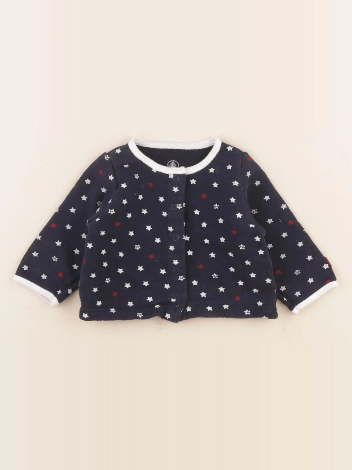 Petit Bateau - sweat bleu - 3 mois