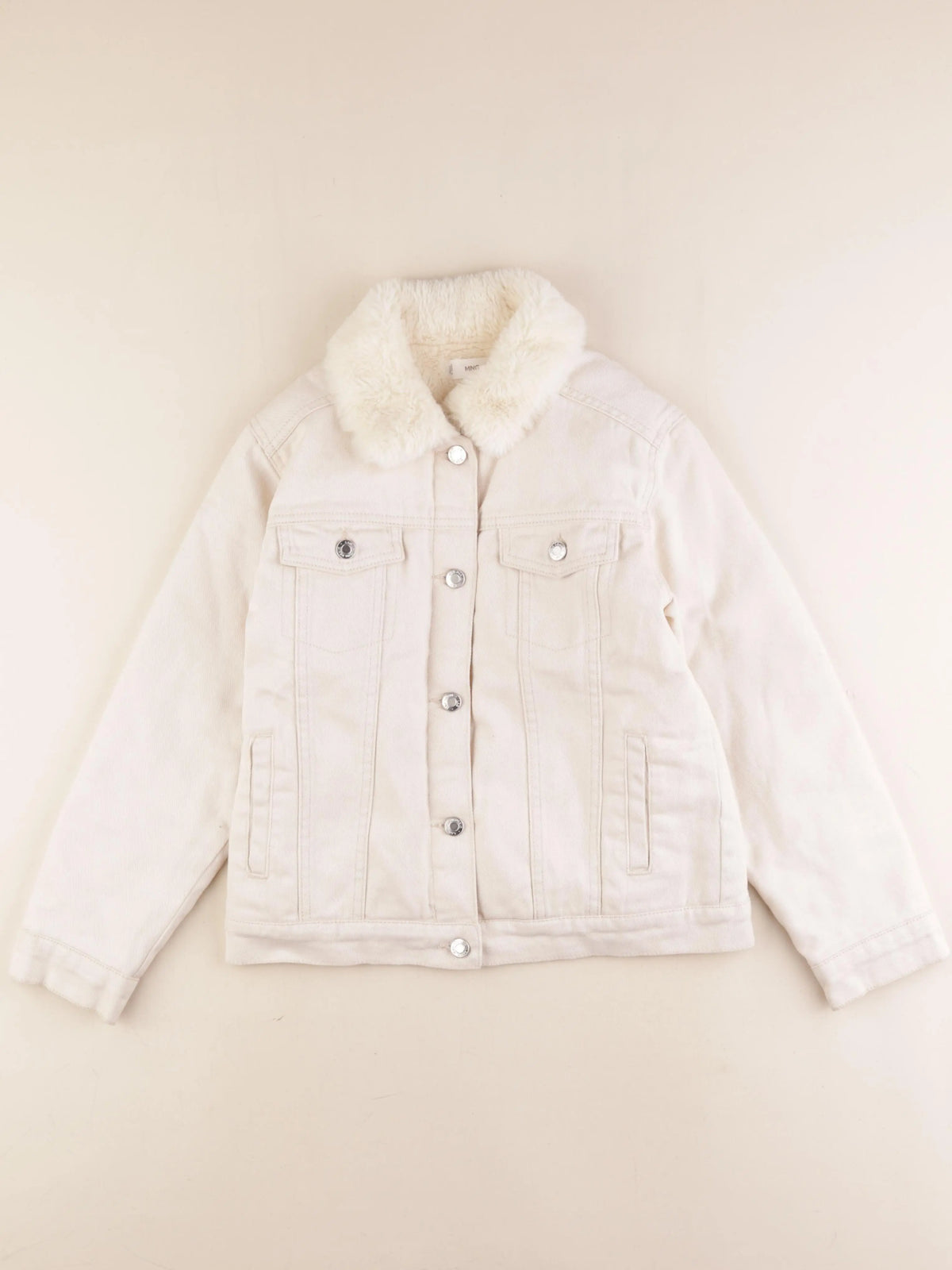 Mango - veste doublé beige - 10 ans