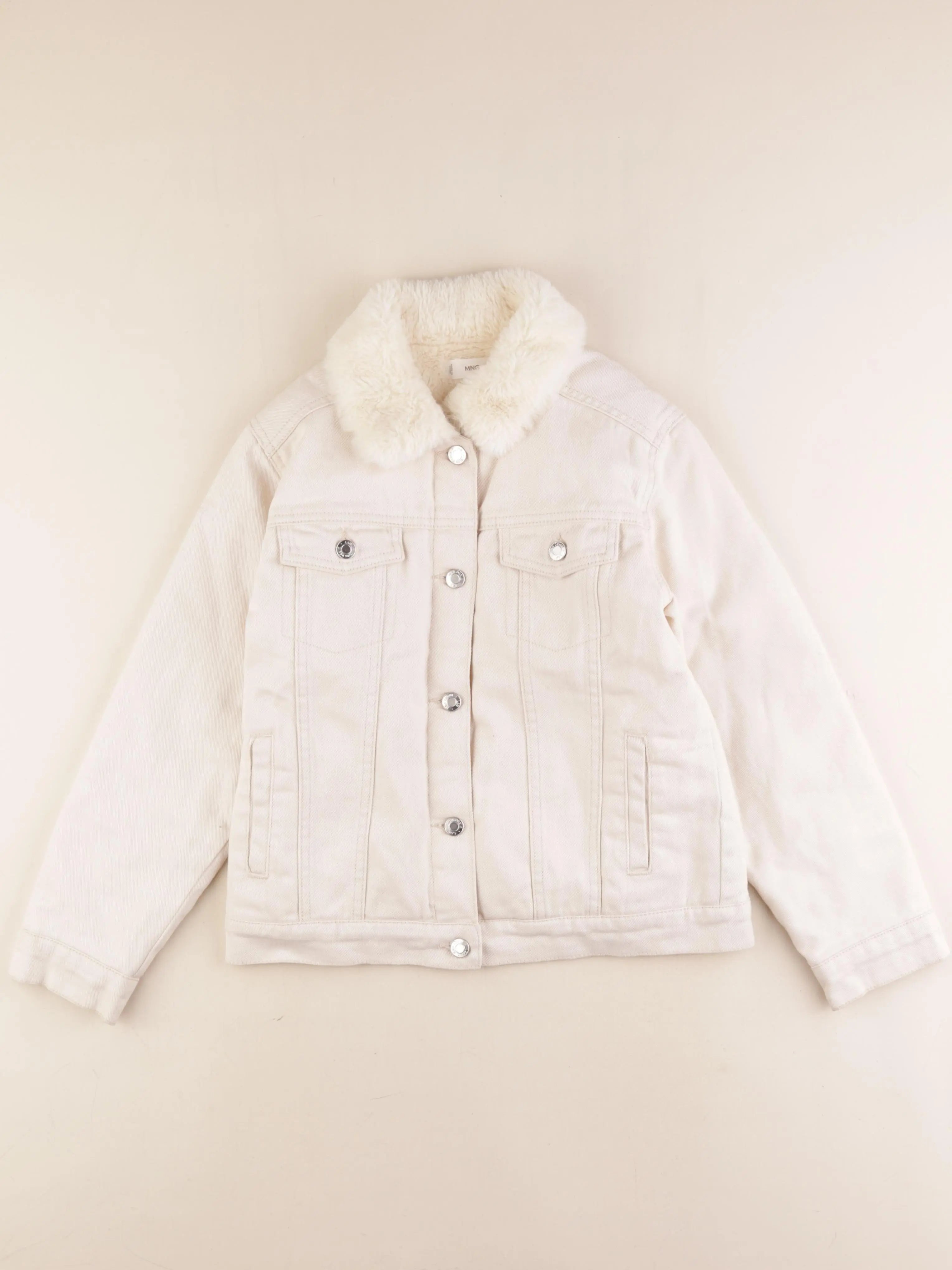 Mango - veste doublé beige - 10 ans