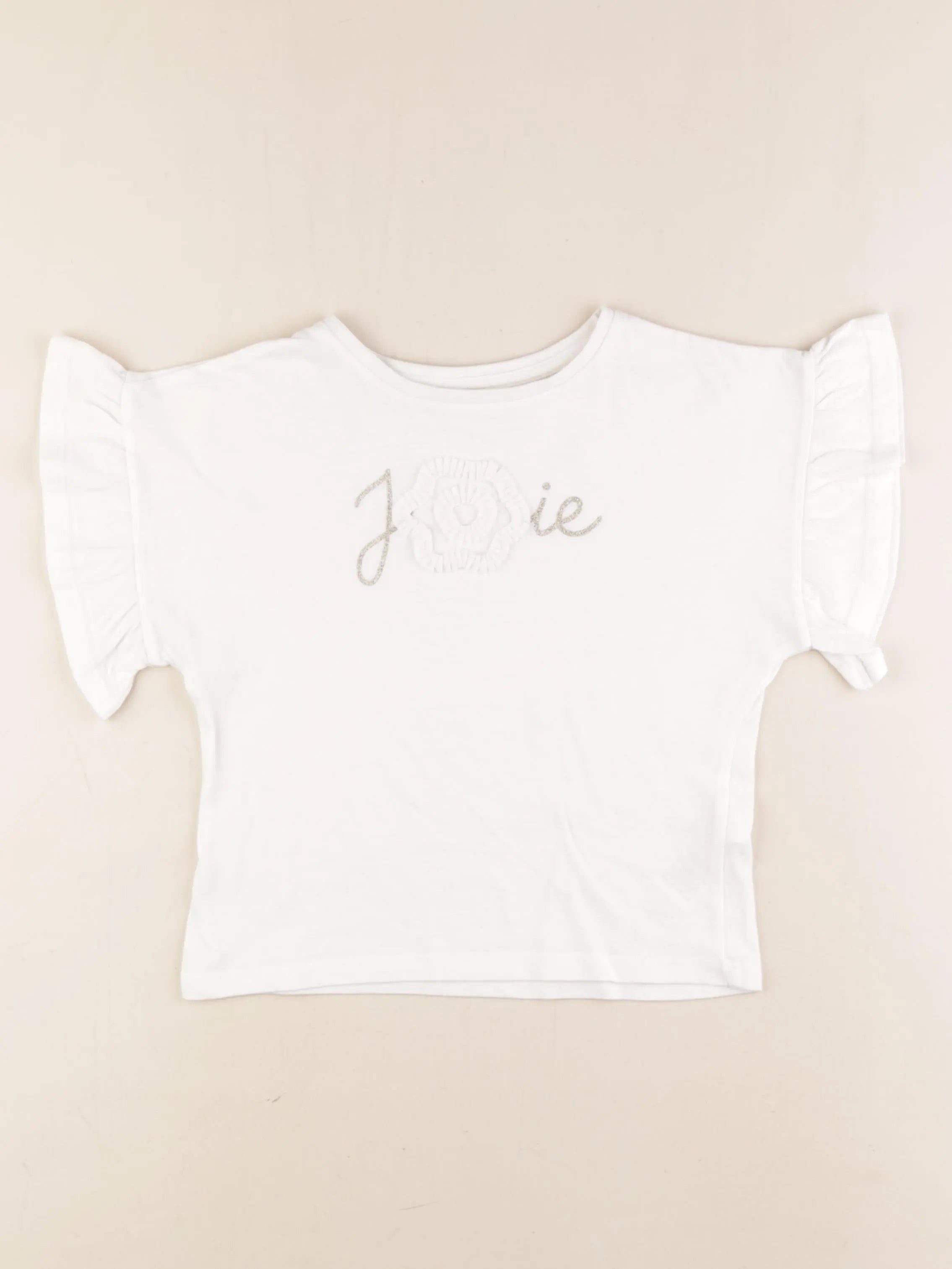 Vertbaudet - tee-shirt blanc - 8 ans