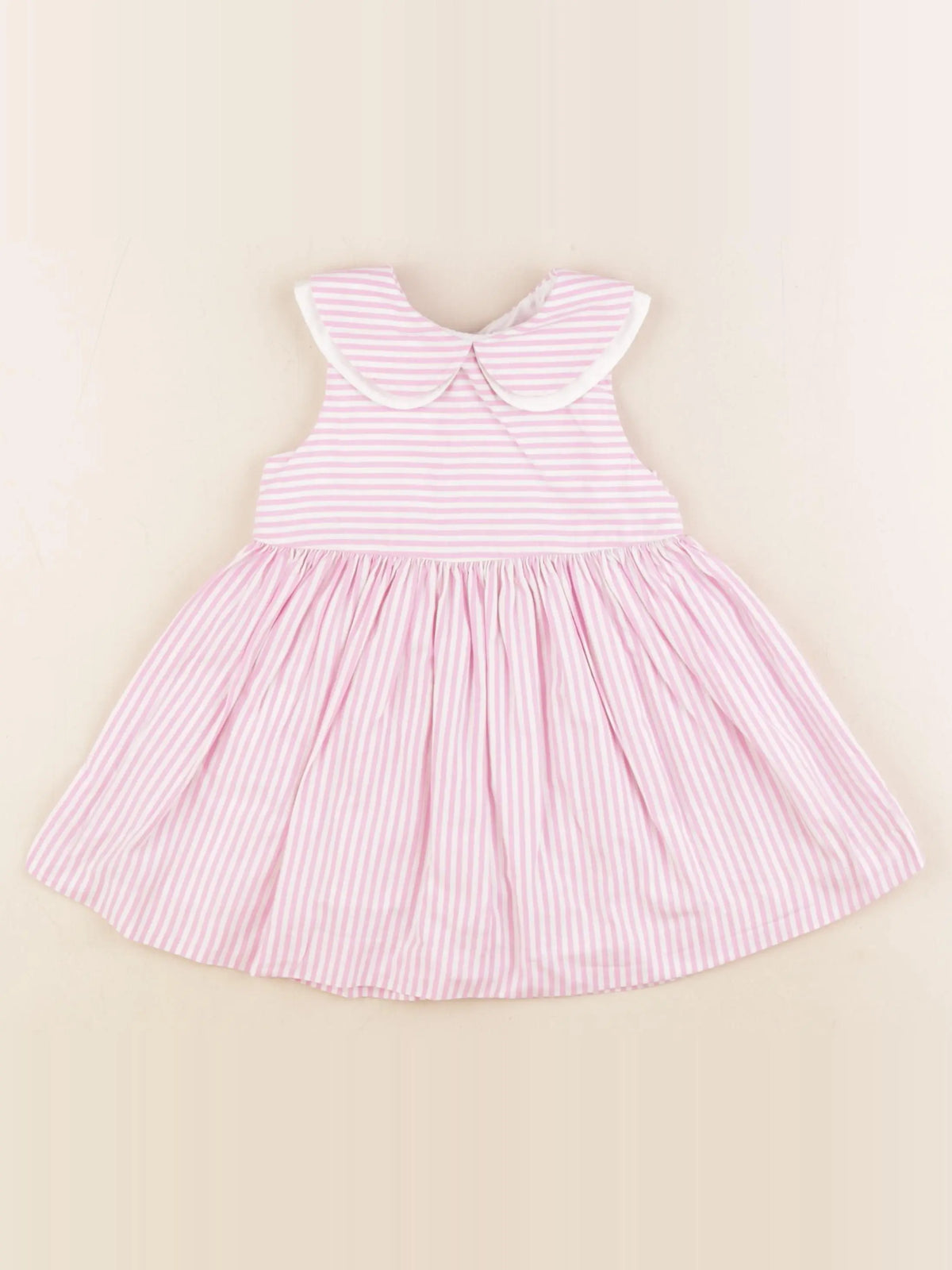 Jacadi - robe blanc, rose - 18 mois