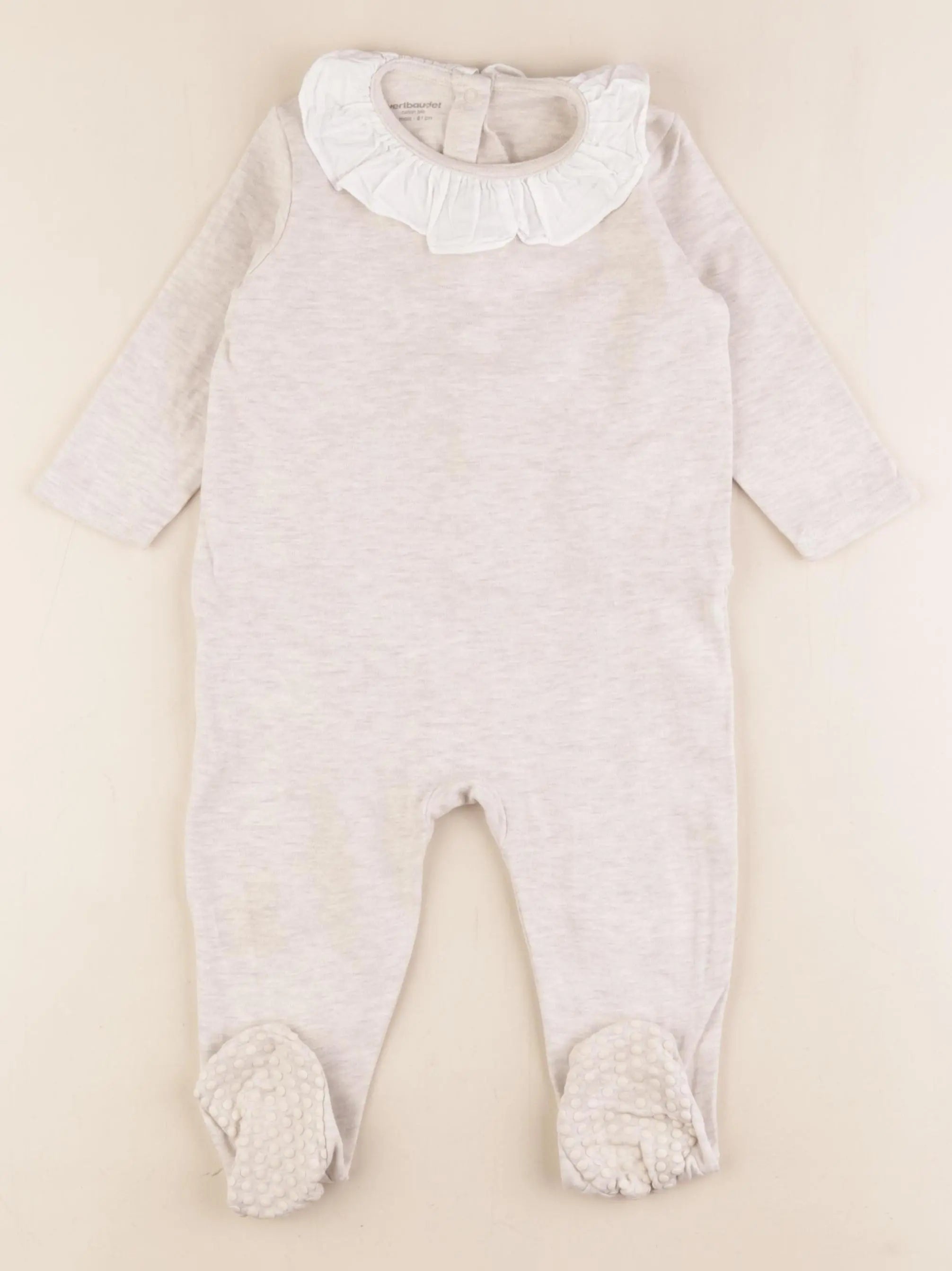 Vertbaudet - pyjama coton marron - 18 mois