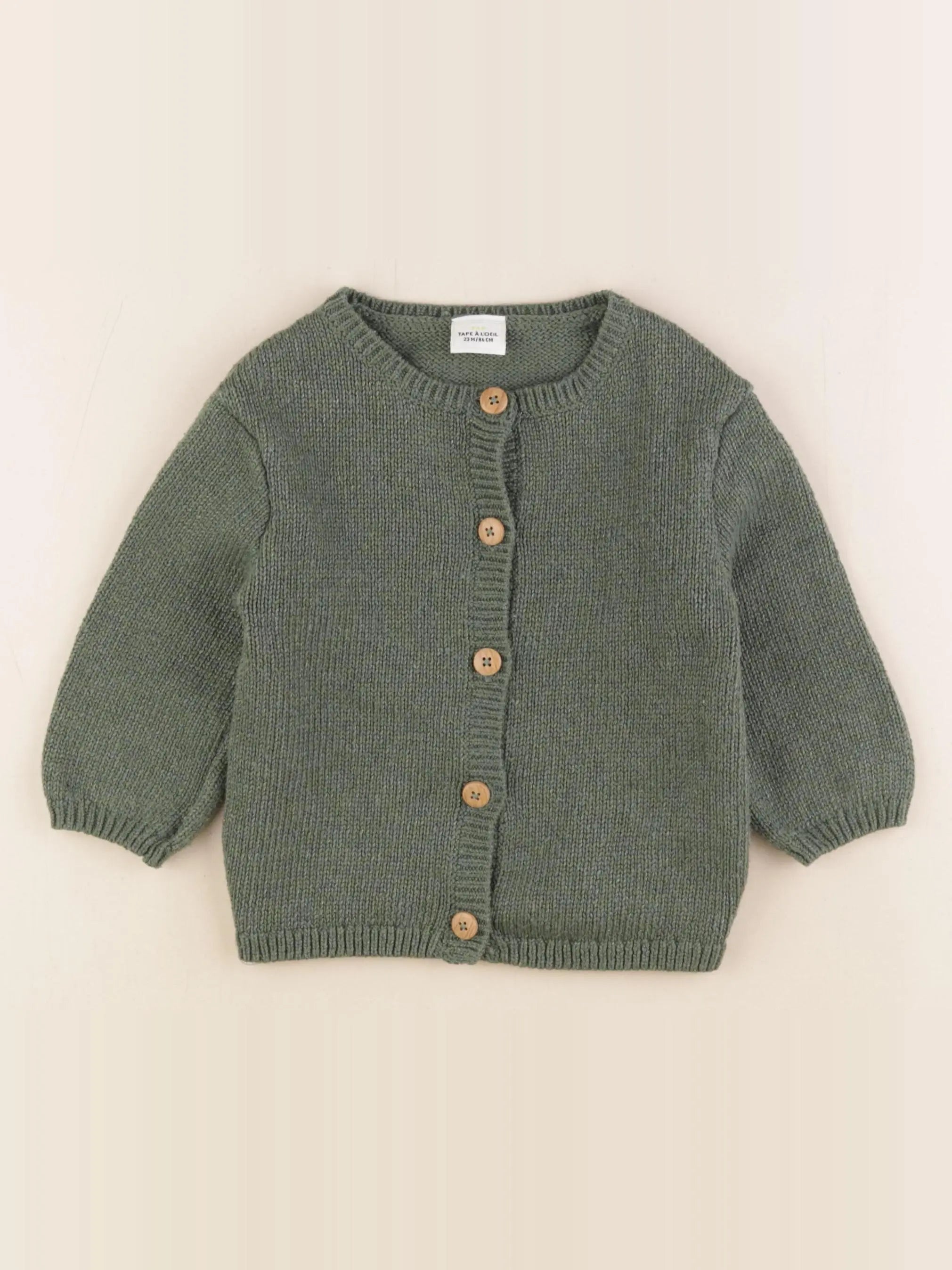 Tape à l'oeil - gilet vert - 36 mois
