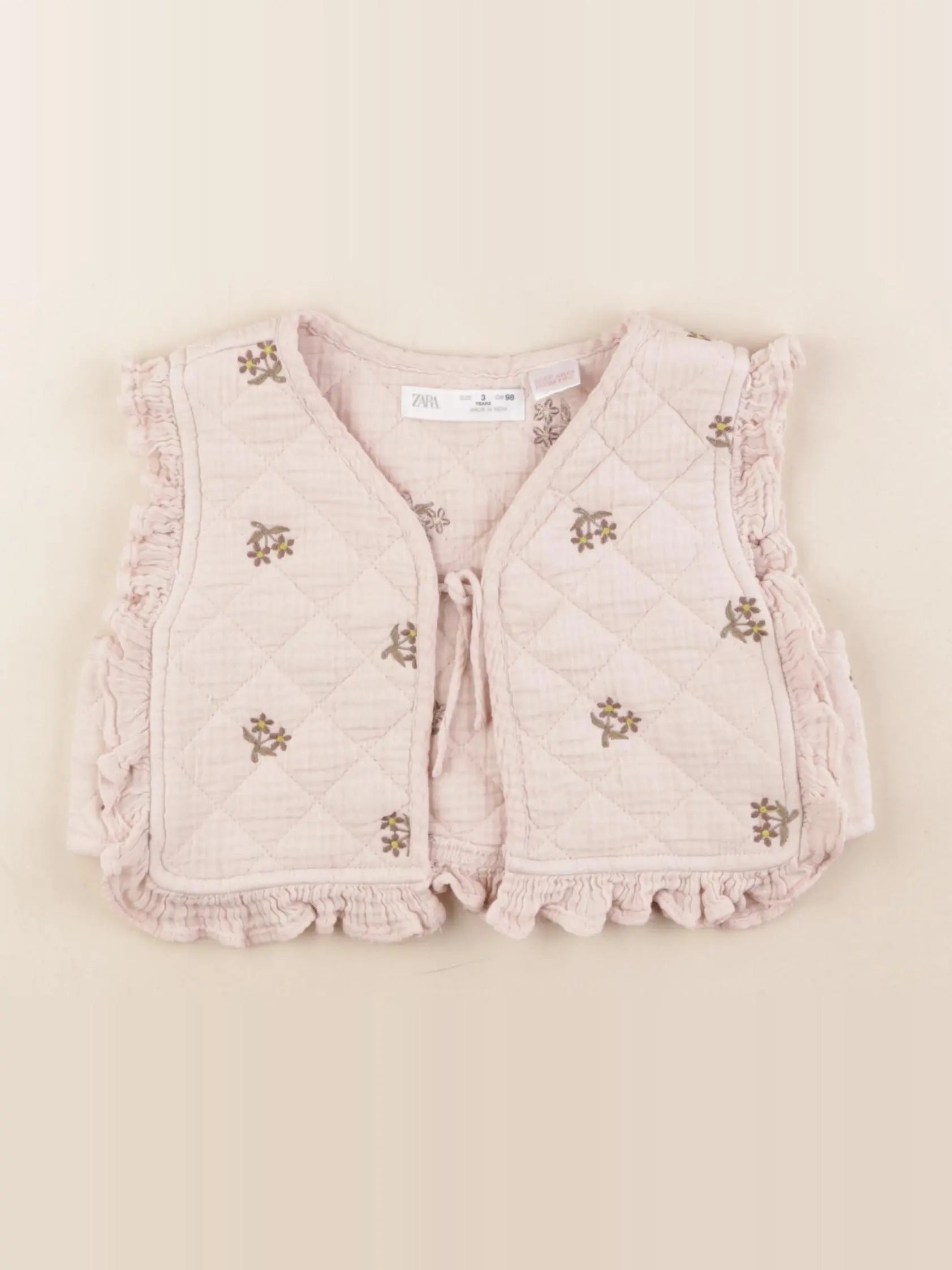 Zara - gilet rose - 3 ans