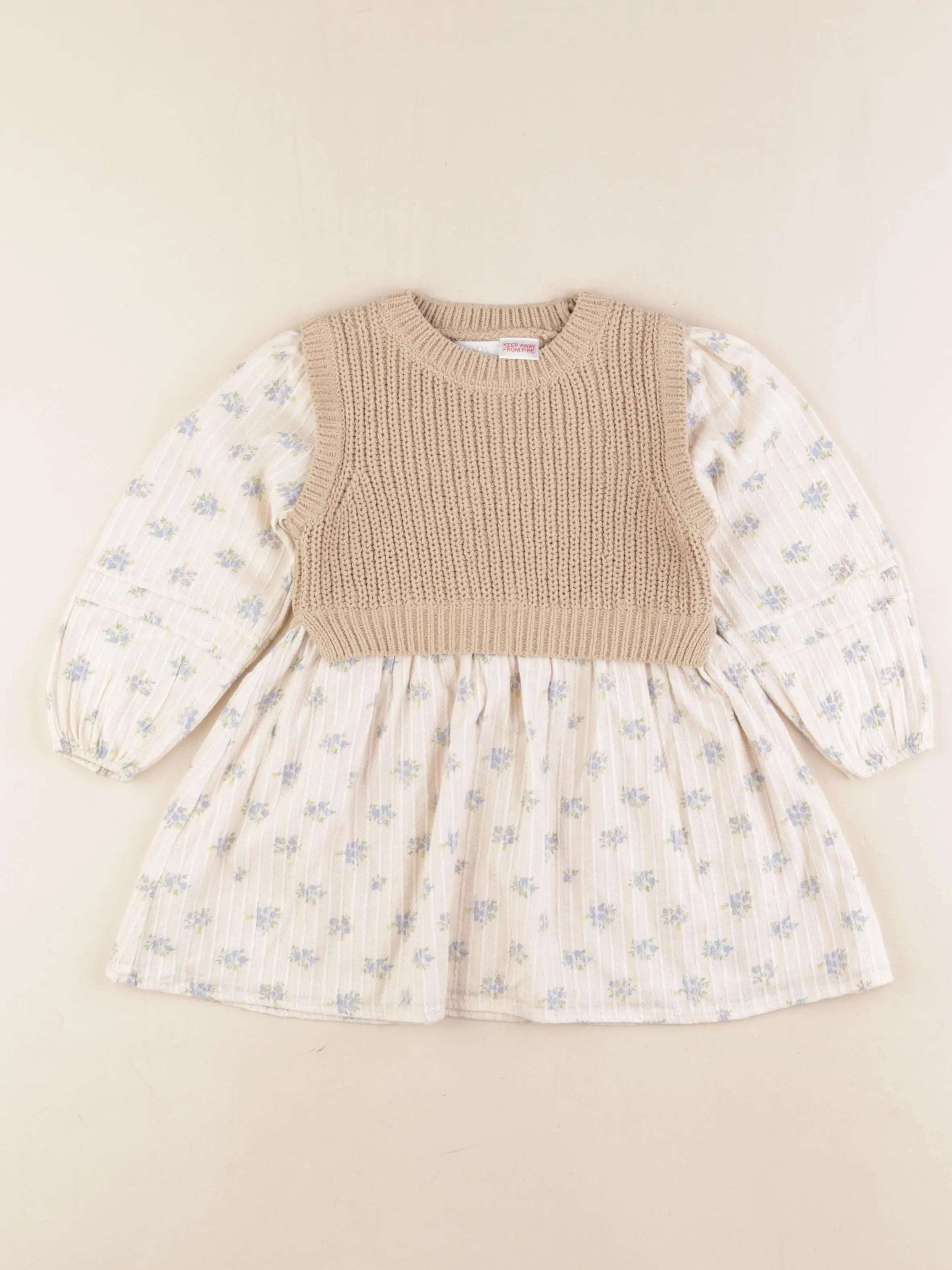 Zara - robe multicolore - 2/3 ans