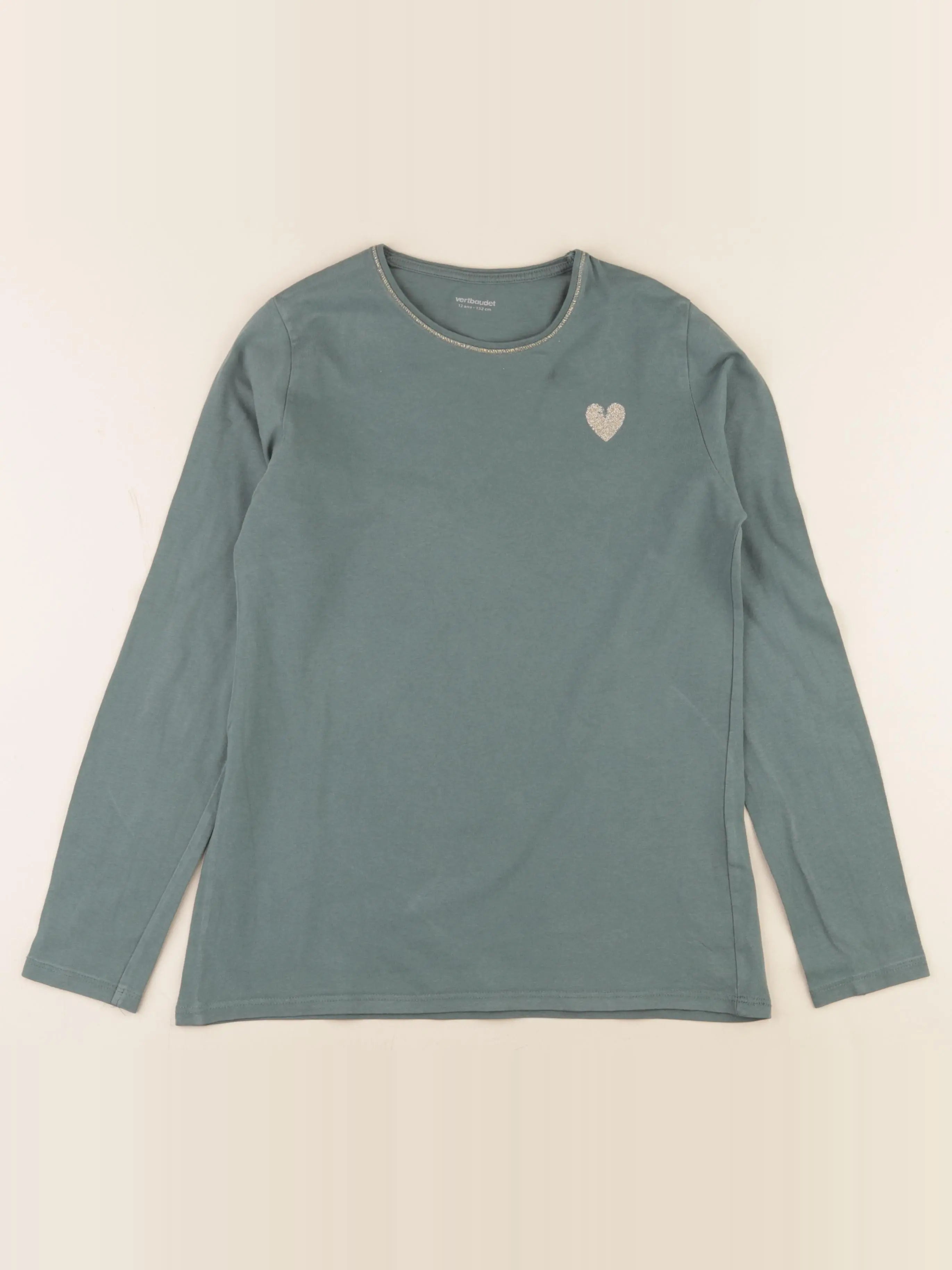 Vertbaudet - tee-shirt vert - 12 ans