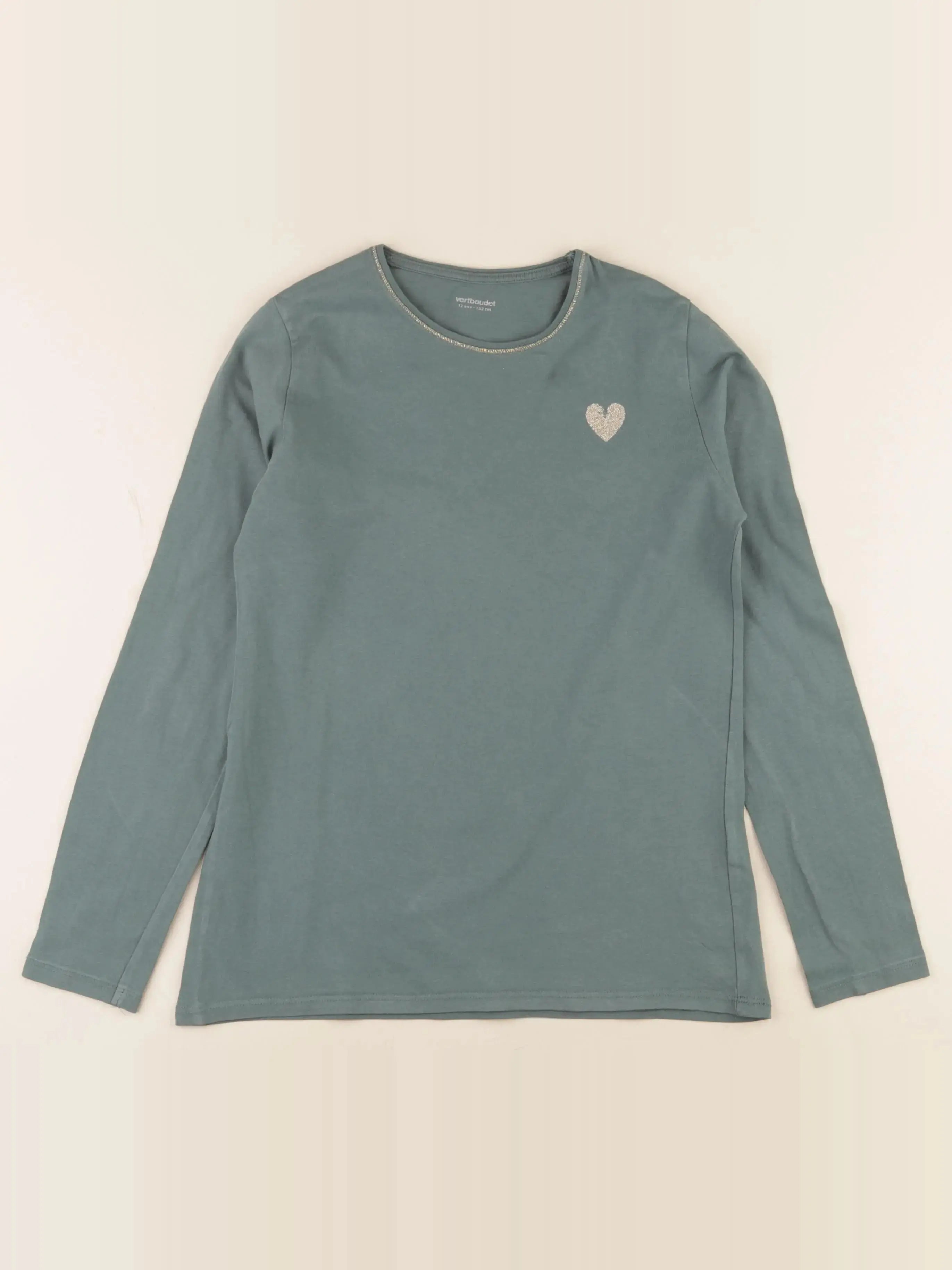 Vertbaudet - tee-shirt vert - 12 ans