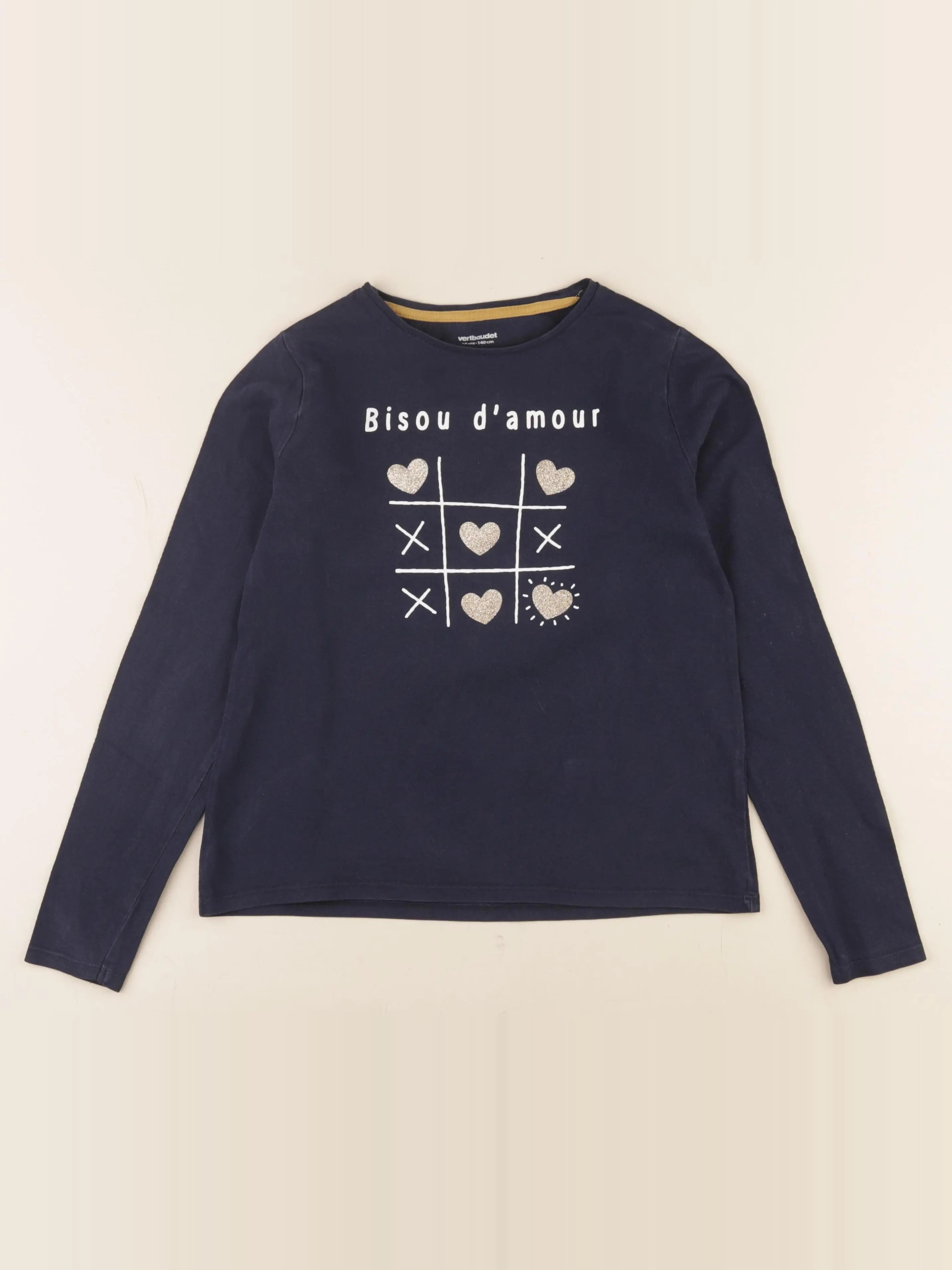Vertbaudet - tee-shirt bleu - 10 ans