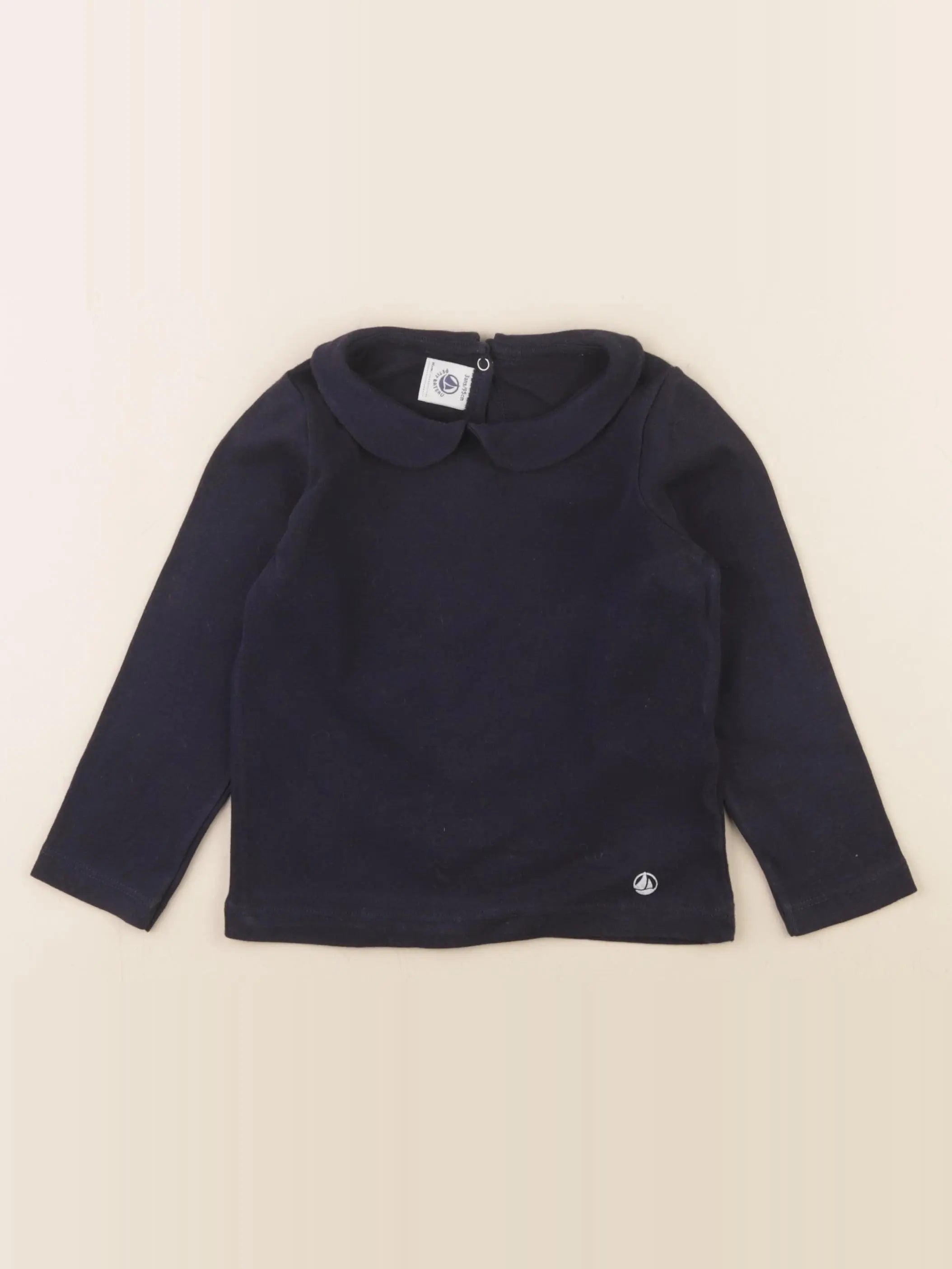 Petit Bateau - tee-shirt bleu - 3 ans