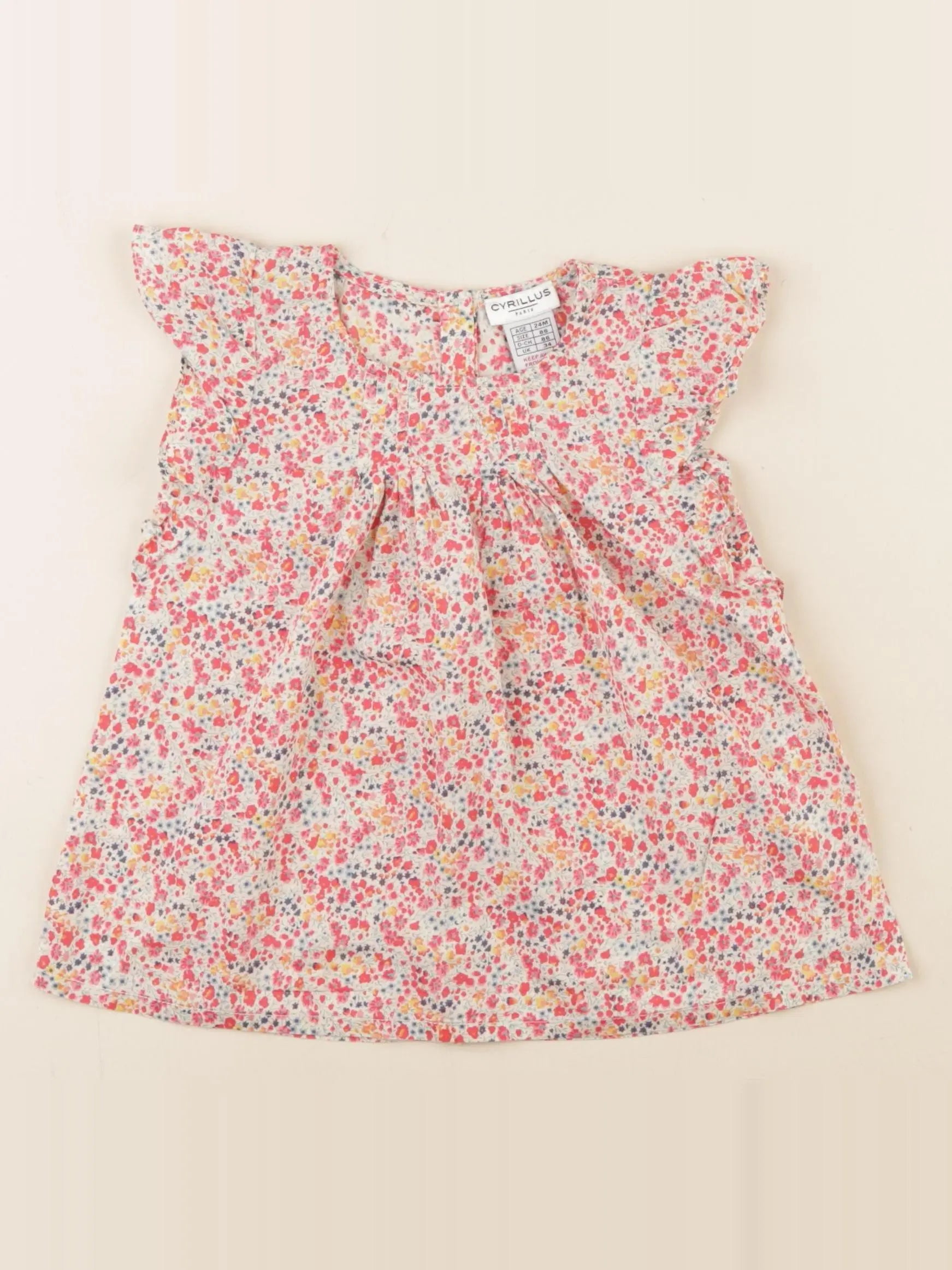 Cyrillus - blouse multicolore - 24 mois