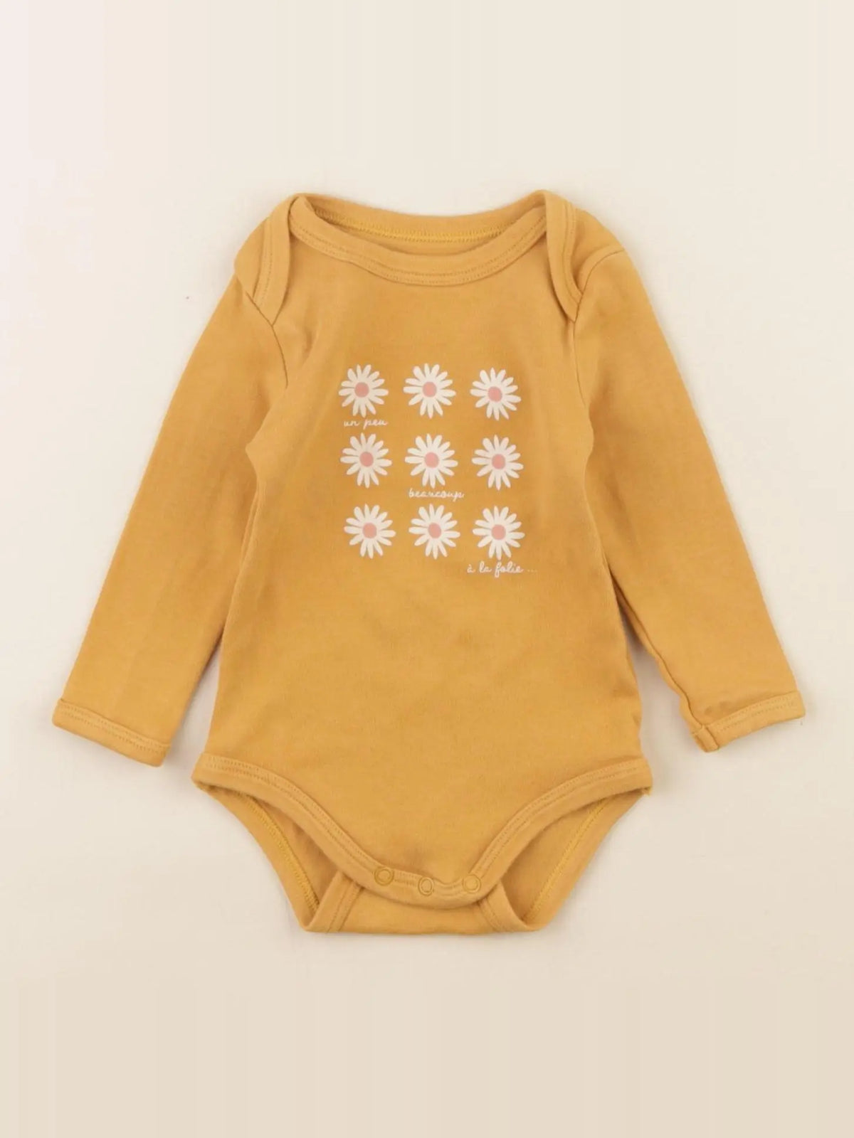Vertbaudet - body jaune - 6 mois