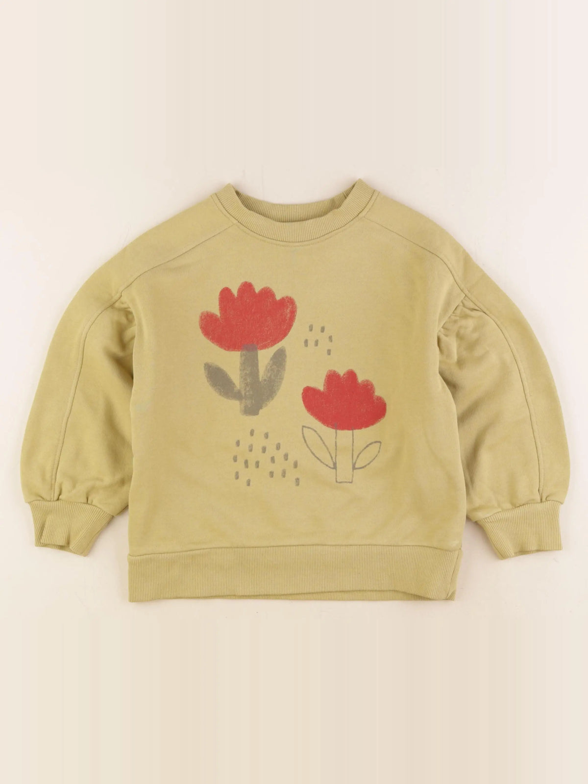 Monoprix - sweat jaune - 8 ans