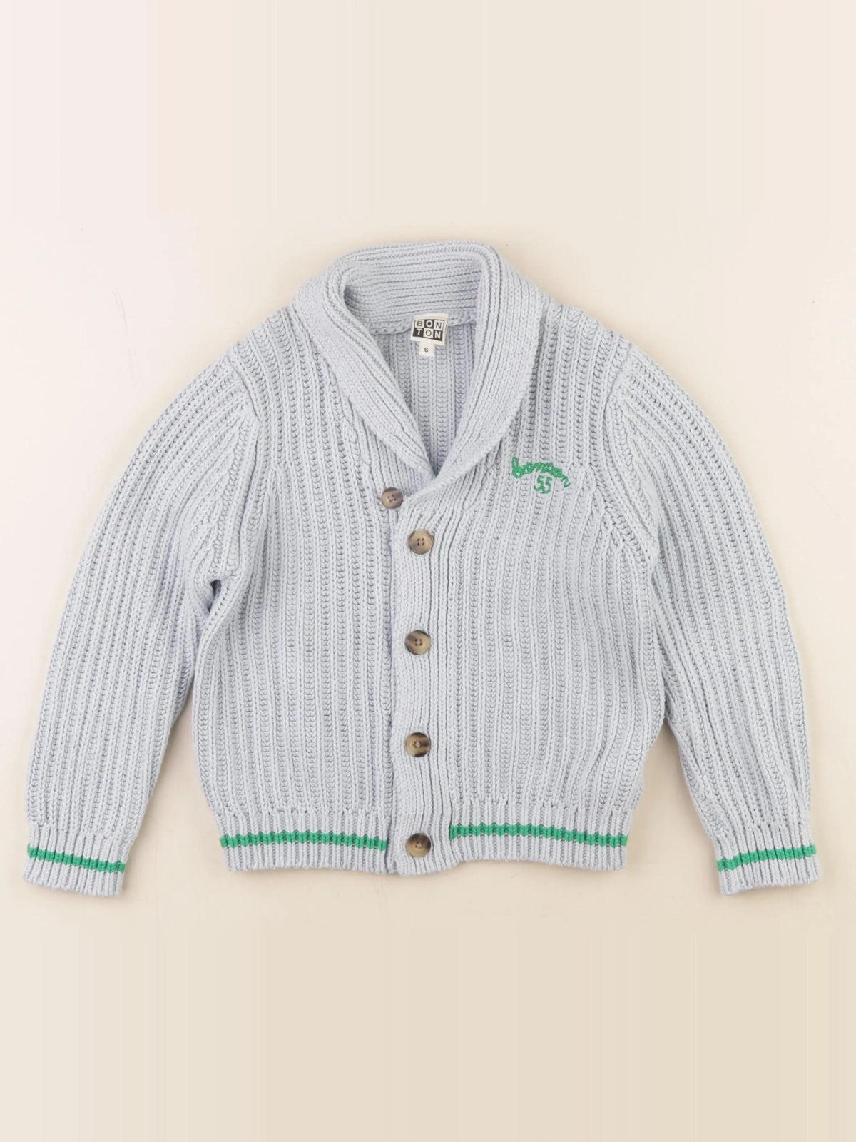 Bonton - gilet bleu - 6 ans