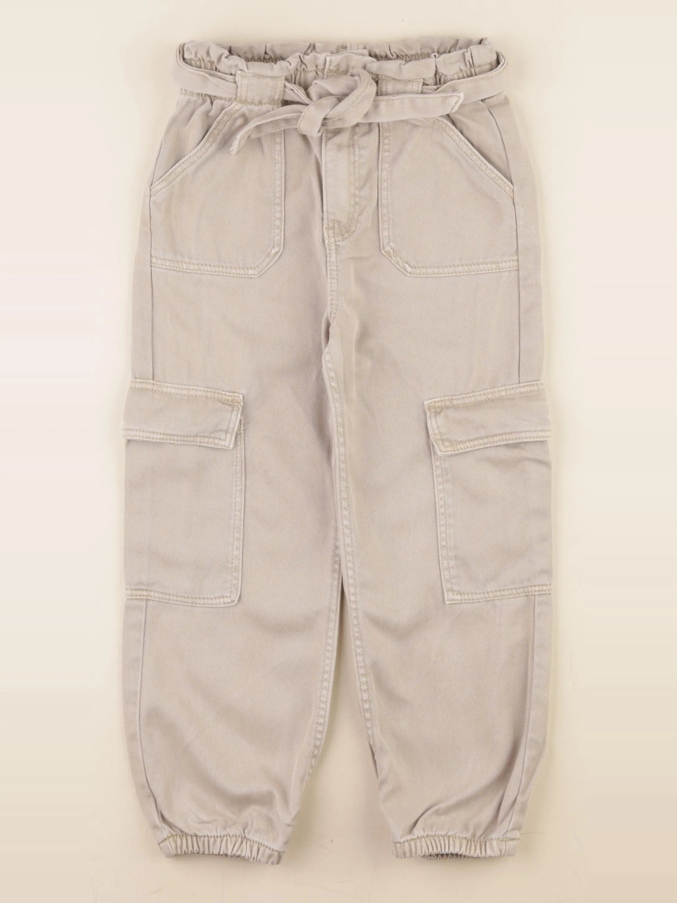 Vertbaudet - pantalon beige - 6 ans