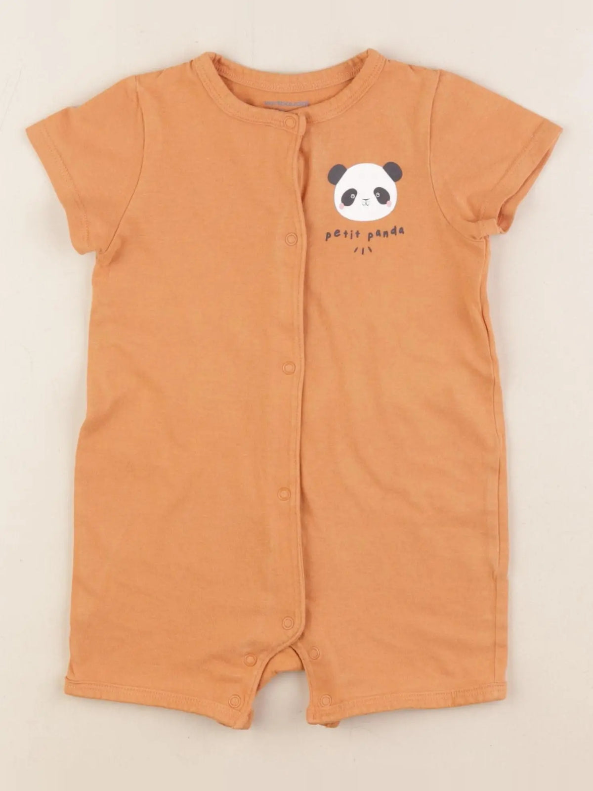 Vertbaudet - pyjama coton orange - 12 mois