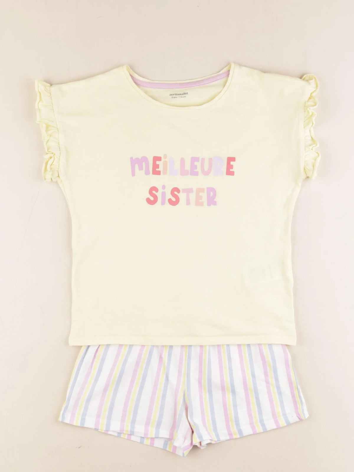 Vertbaudet - pyjama coton multicolore - 6 ans