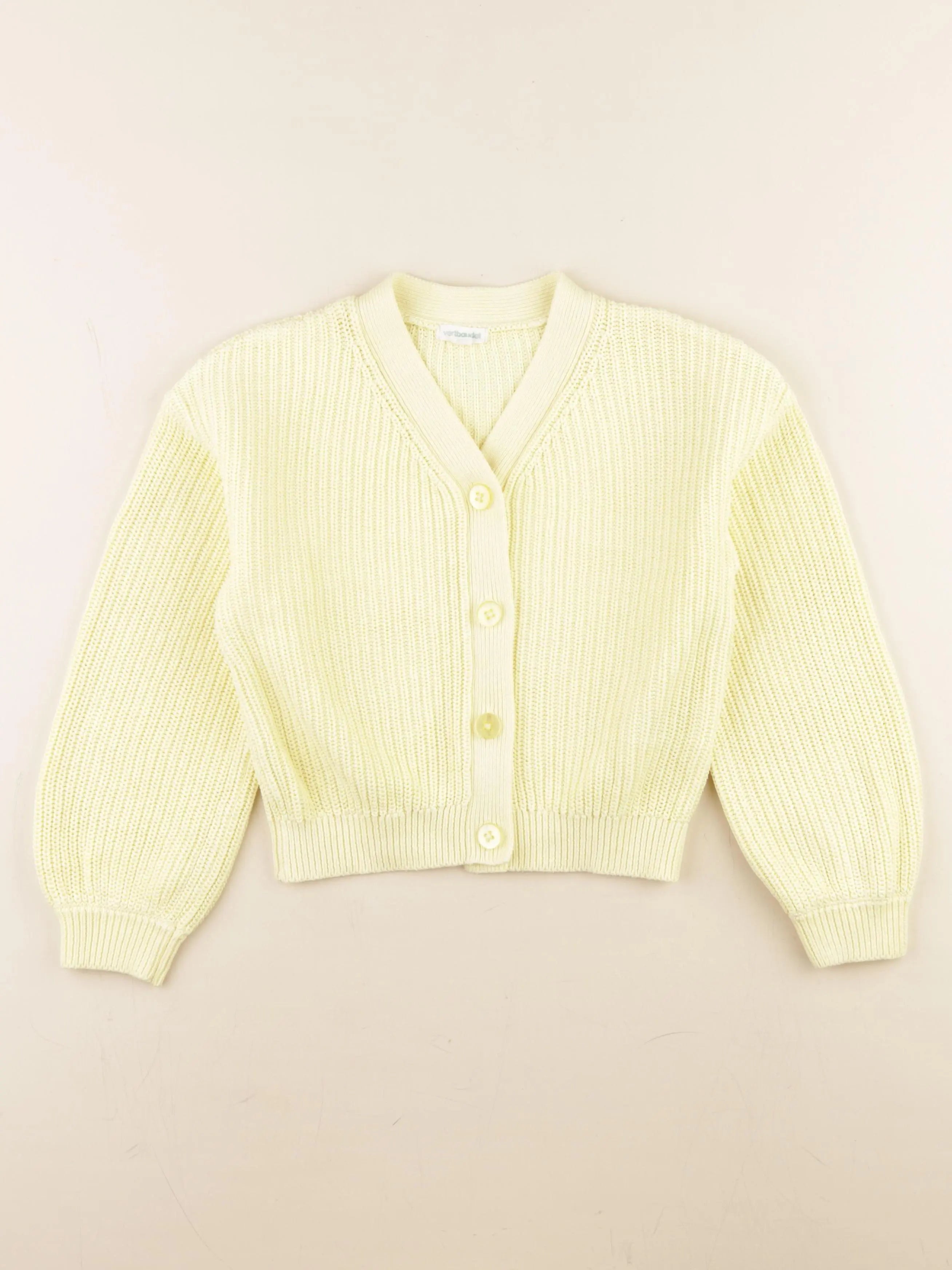 Vertbaudet - gilet jaune fluo - 8 ans