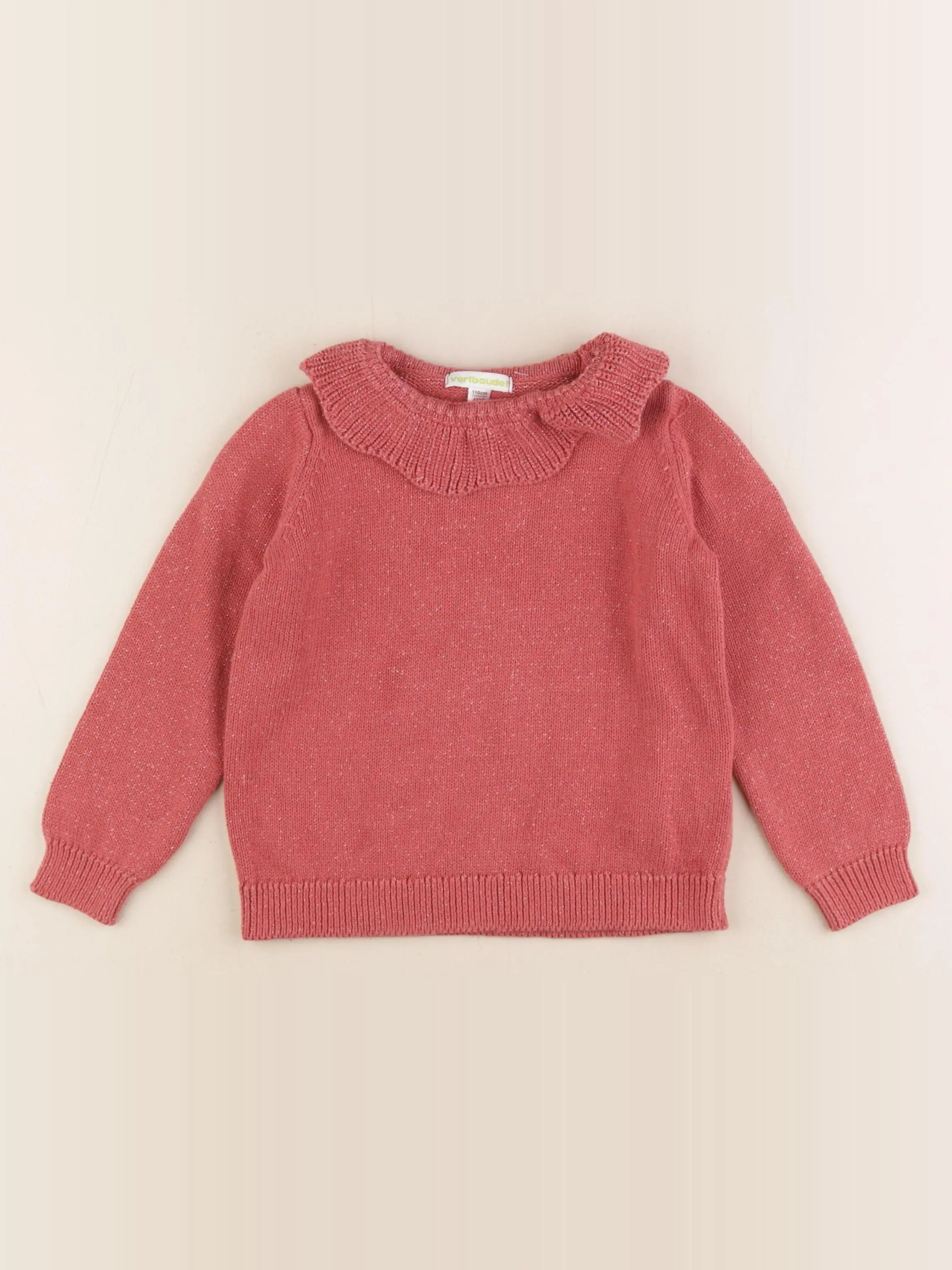 Vertbaudet - pull rouge - 5 ans