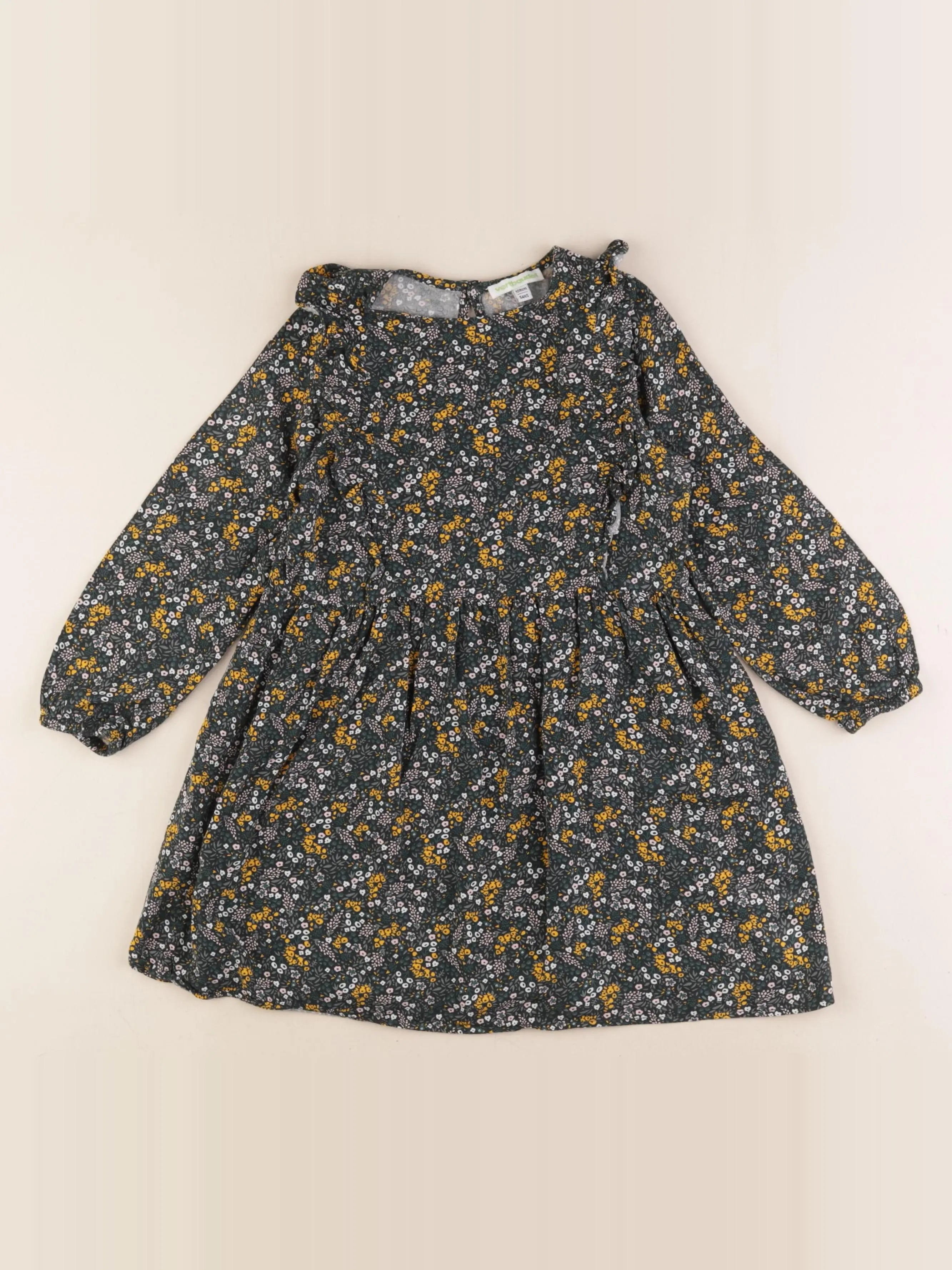Vertbaudet - robe vert - 5 ans