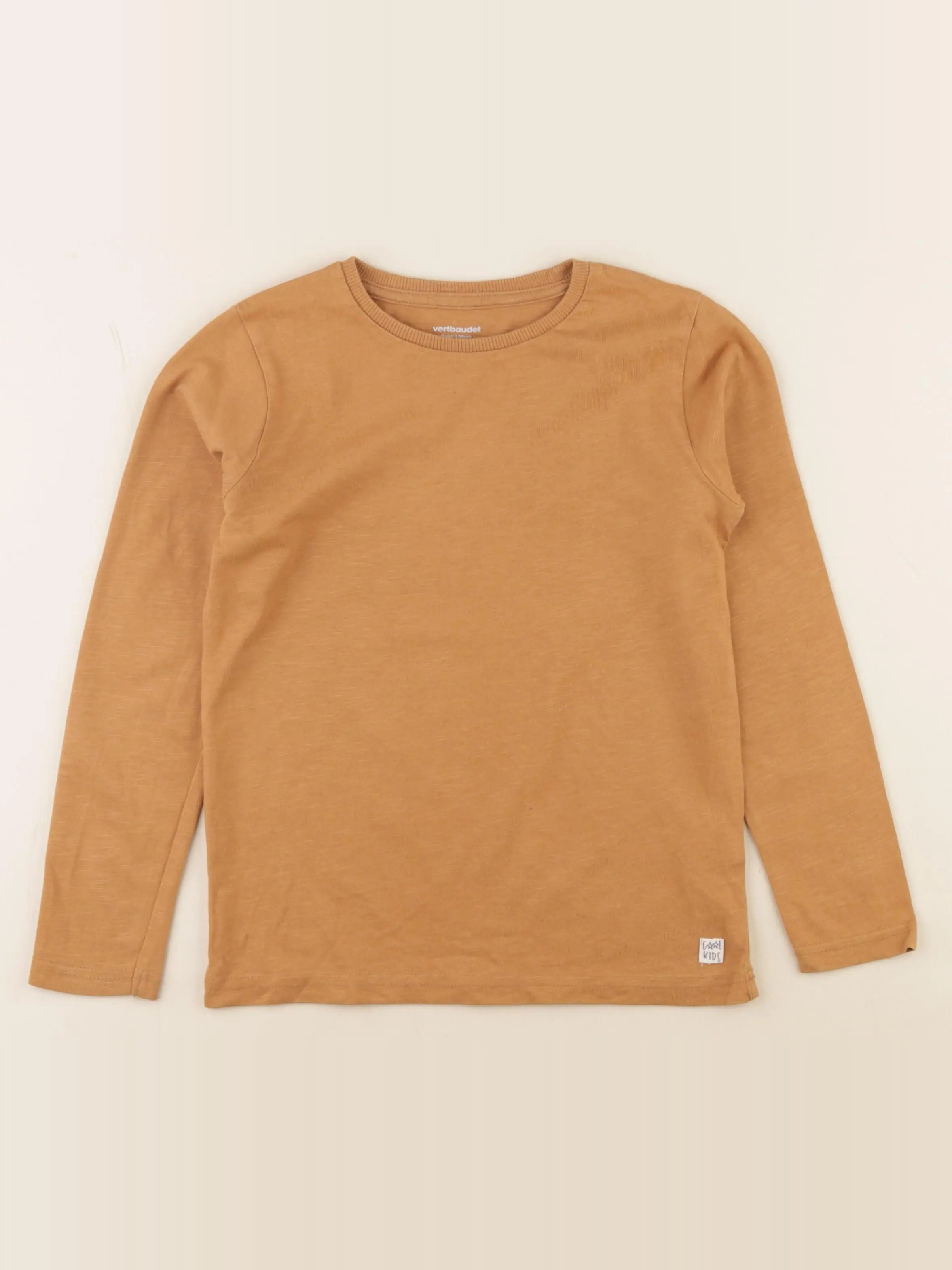 Vertbaudet - tee-shirt marron - 8 ans