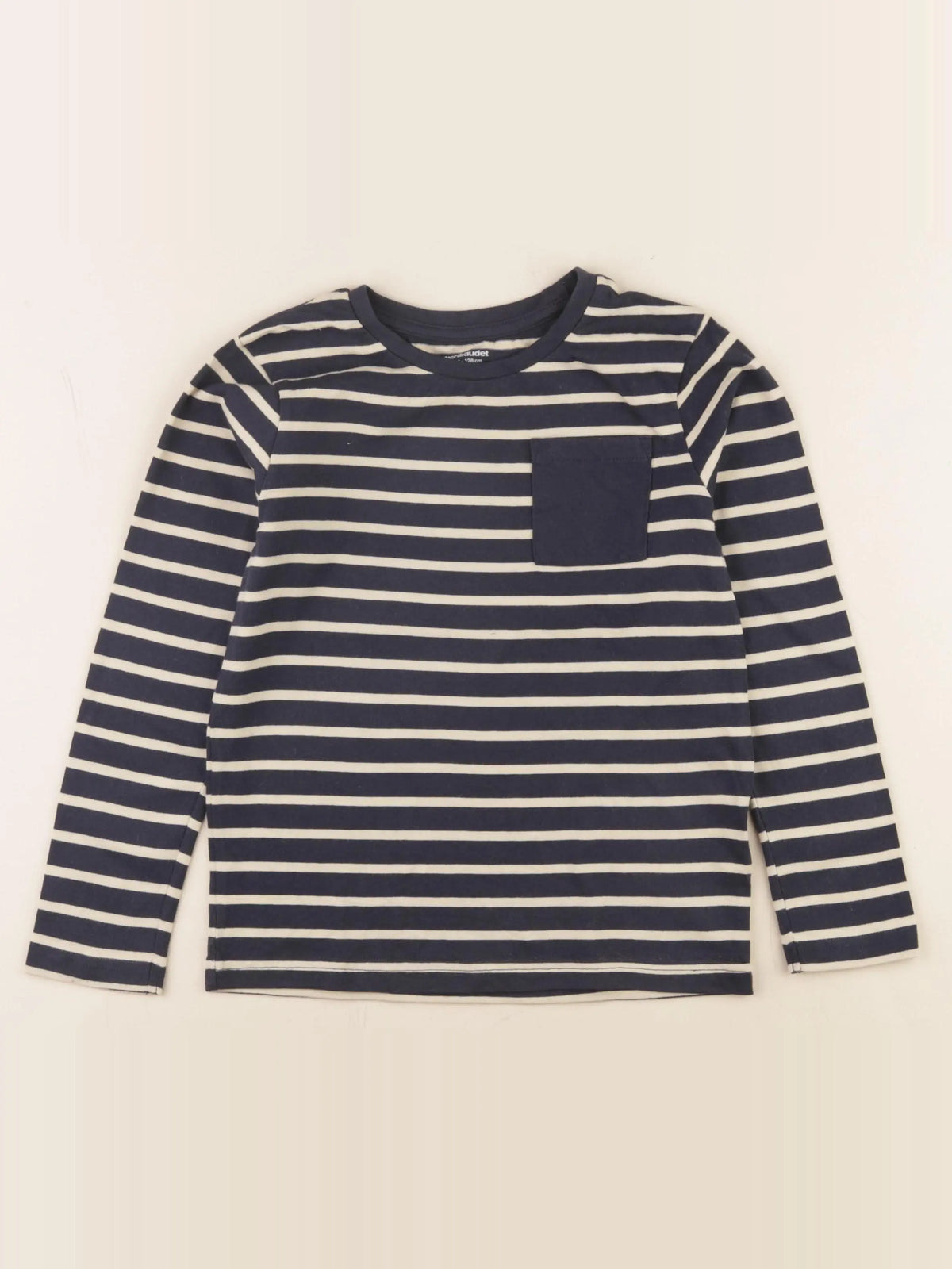Vertbaudet - tee-shirt bleu - 8 ans