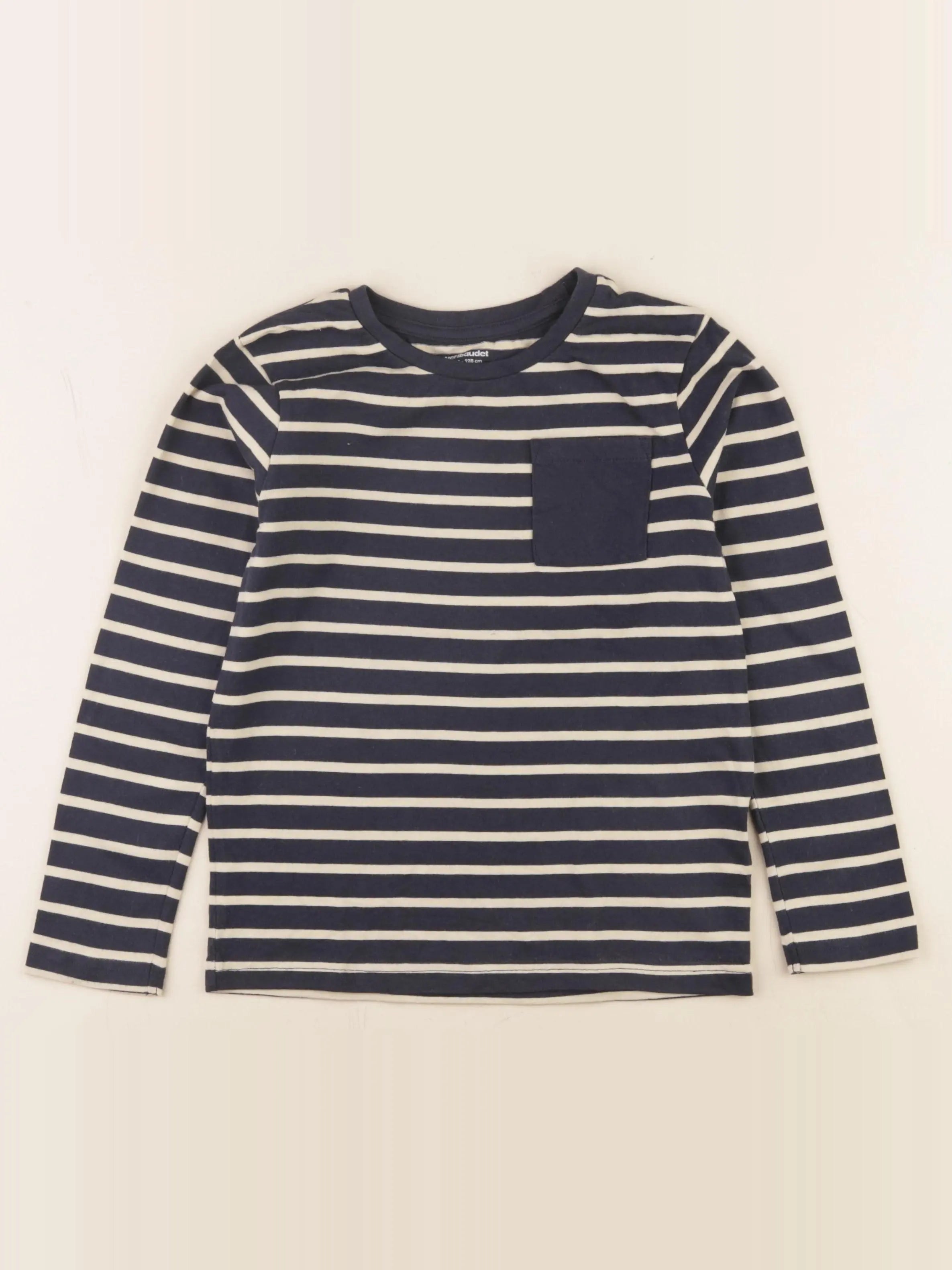 Vertbaudet - tee-shirt bleu - 8 ans