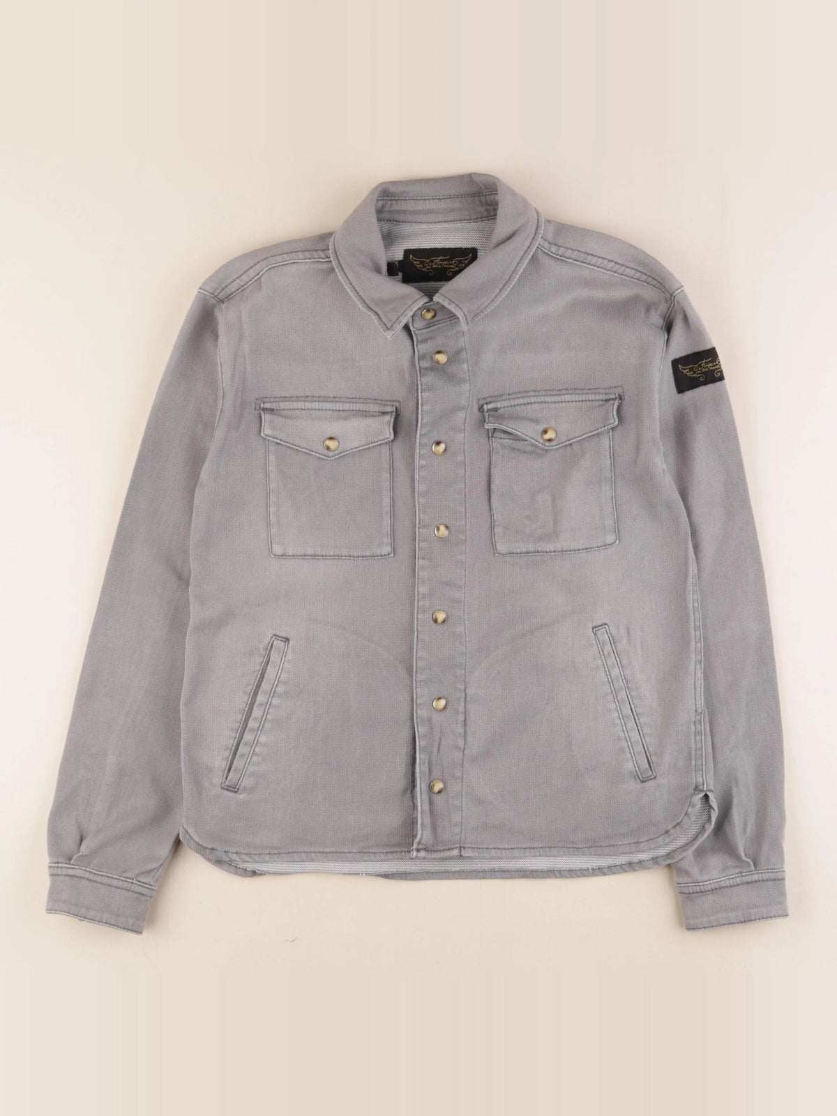 Finger in the nose - chemise gris - 10/11 ans