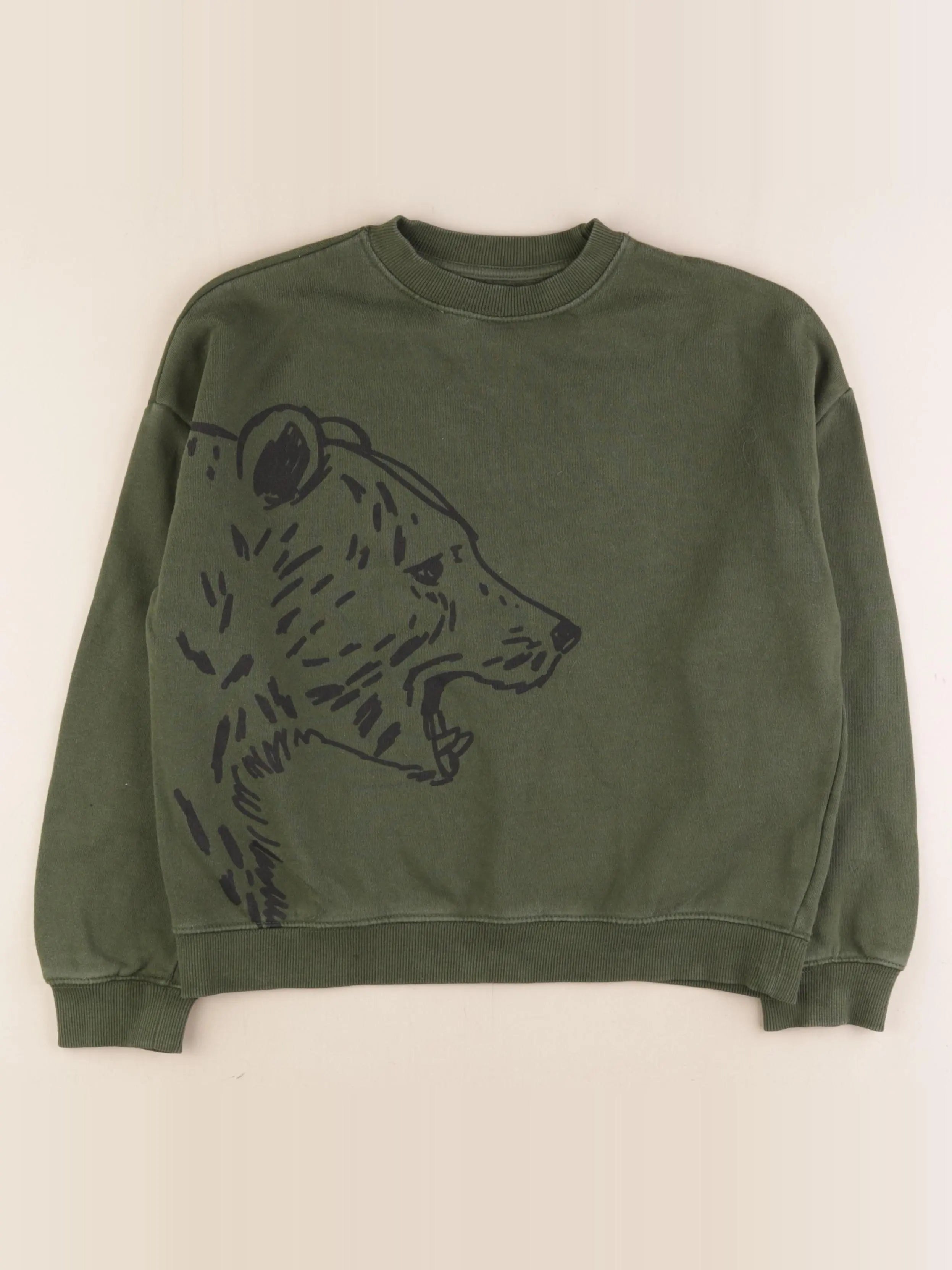 Monoprix - sweat vert - 12 ans