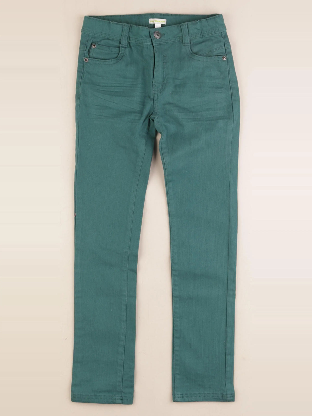 Vertbaudet - pantalon vert - 9 ans