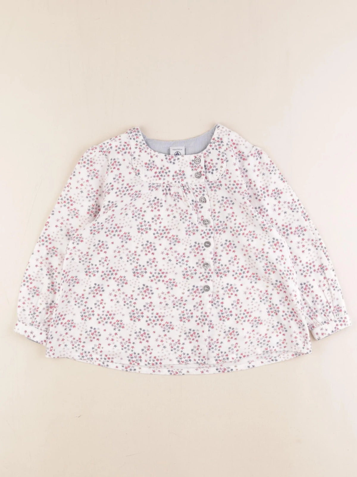 Petit Bateau - blouse multicolore - 4 ans