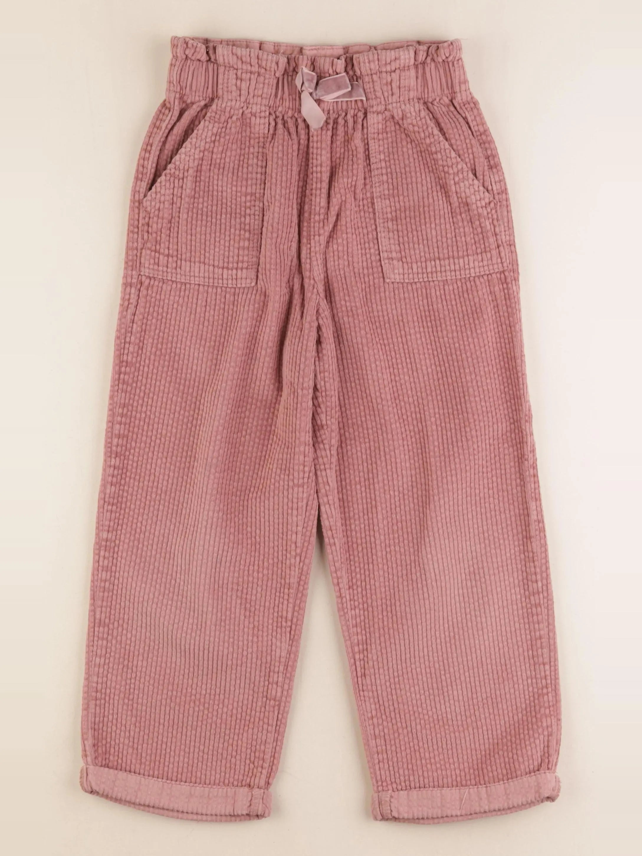 Vertbaudet - pantalon rose - 7 ans