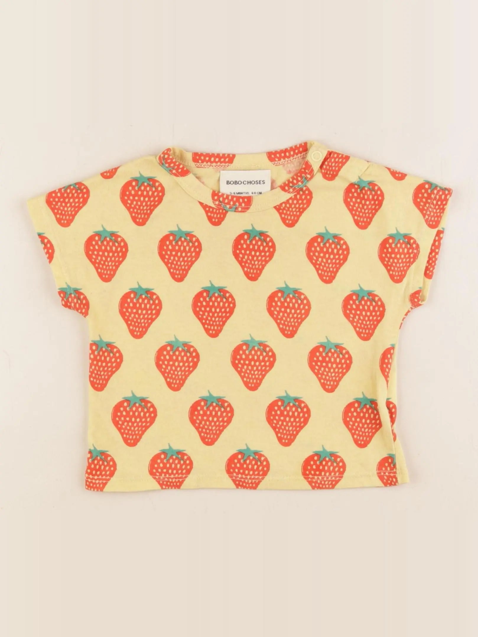 Bobo Choses - tee-shirt jaune - 3/6 mois