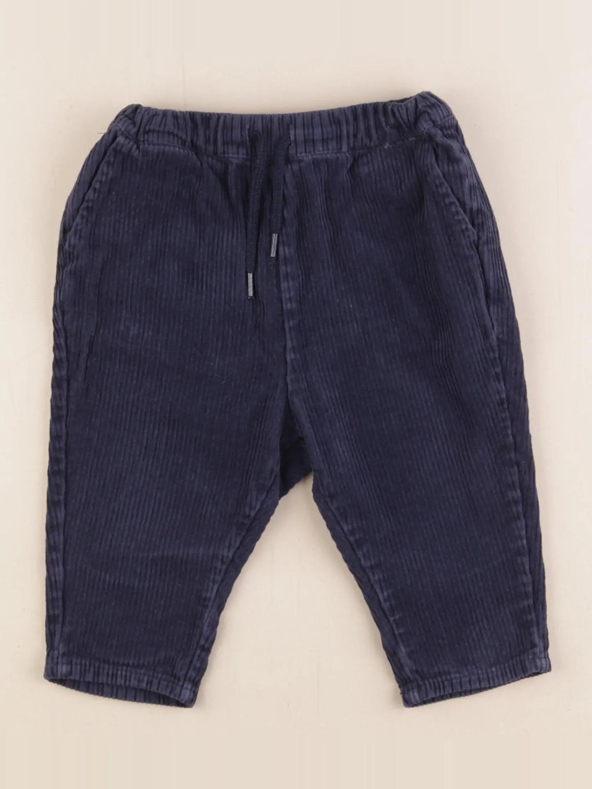 Vertbaudet - pantalon bleu - 9 mois