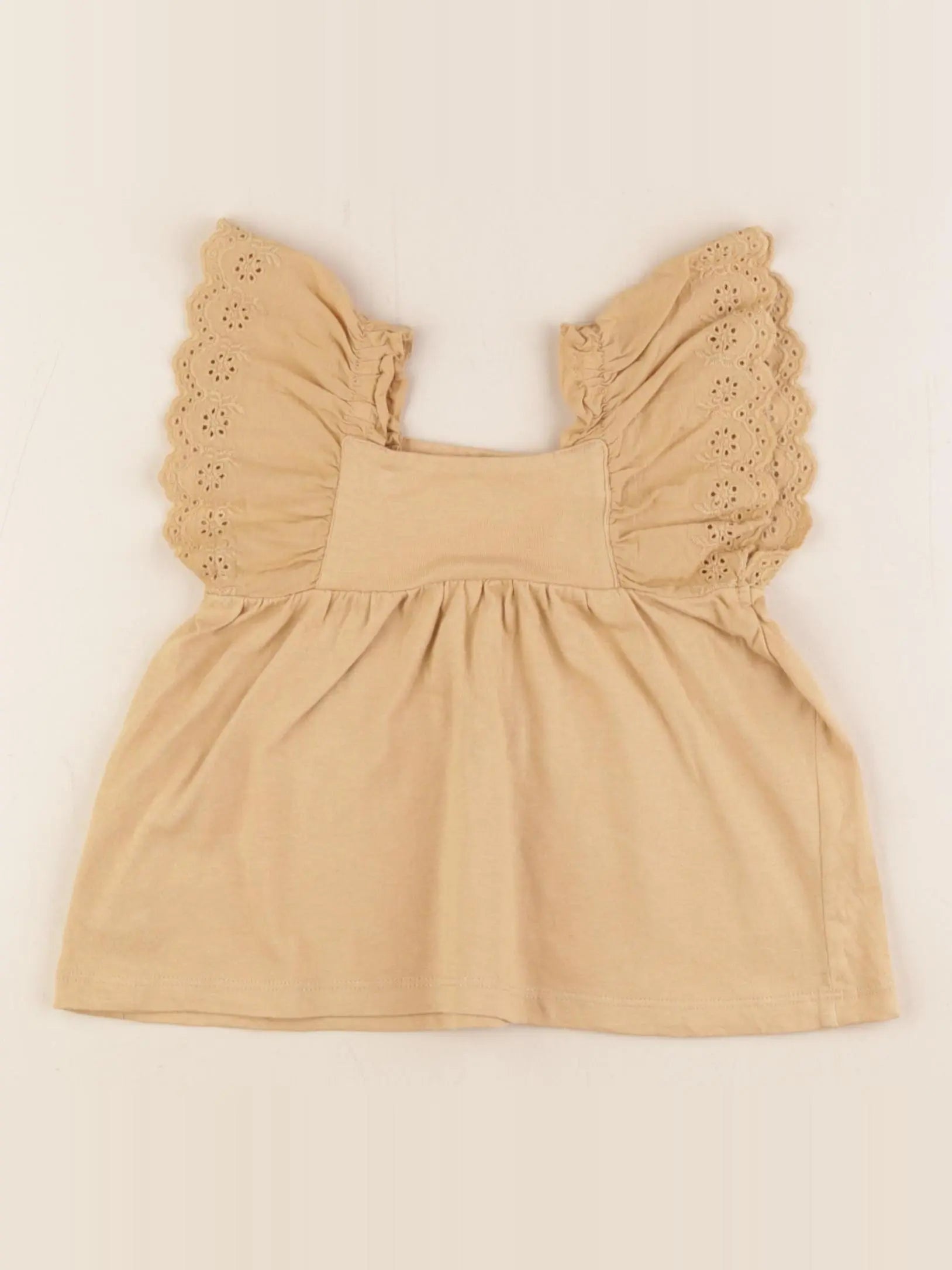 Vertbaudet - tee-shirt marron - 9 mois