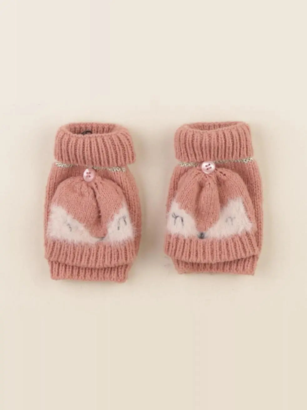 Vertbaudet - moufles rose - 4/6 ans